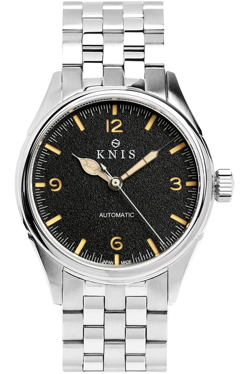 KNIS Automatic Retro Modern Super Luminova Black KN002-BK thumbnail 2