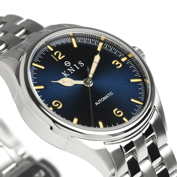 KNIS Automatic Retro Modern Super Luminova Blue KN002-BL thumbnail 2