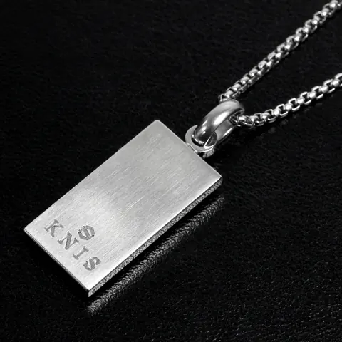 KNIS Meteorite Necklace Stainless Steel Plate KN-NC001-MT