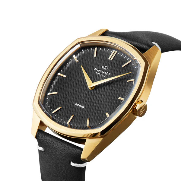 Decagon | Gold | Black Black leather thumbnail 2