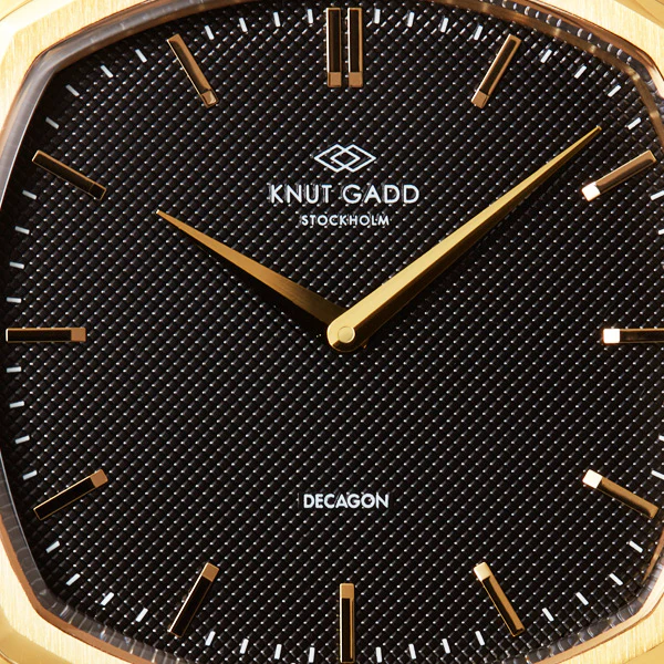 Decagon | Gold | Black Black leather thumbnail 3