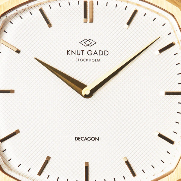 Decagon | Gold | White Brown leather thumbnail 3