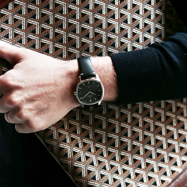 Decagon | Steel | Black Black leather thumbnail 4