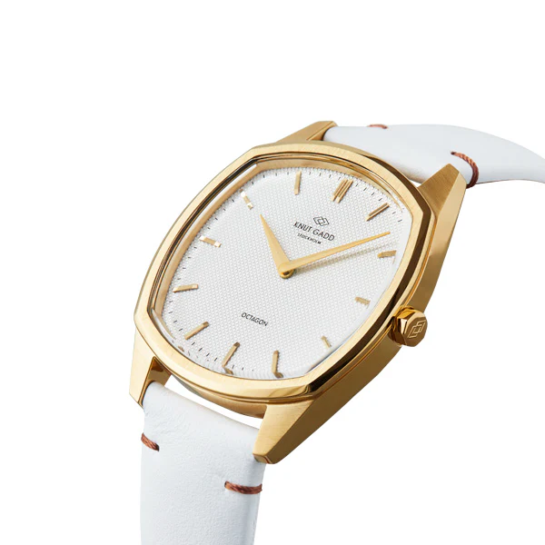 Octagon | Gold | White White leather thumbnail 2