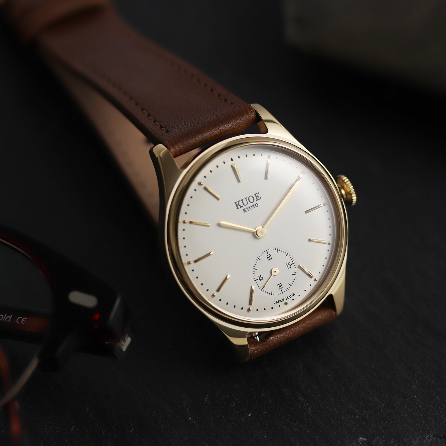 OLD SMITH 90-001 Bar Index Gold with Italian Leather Brown thumbnail 4