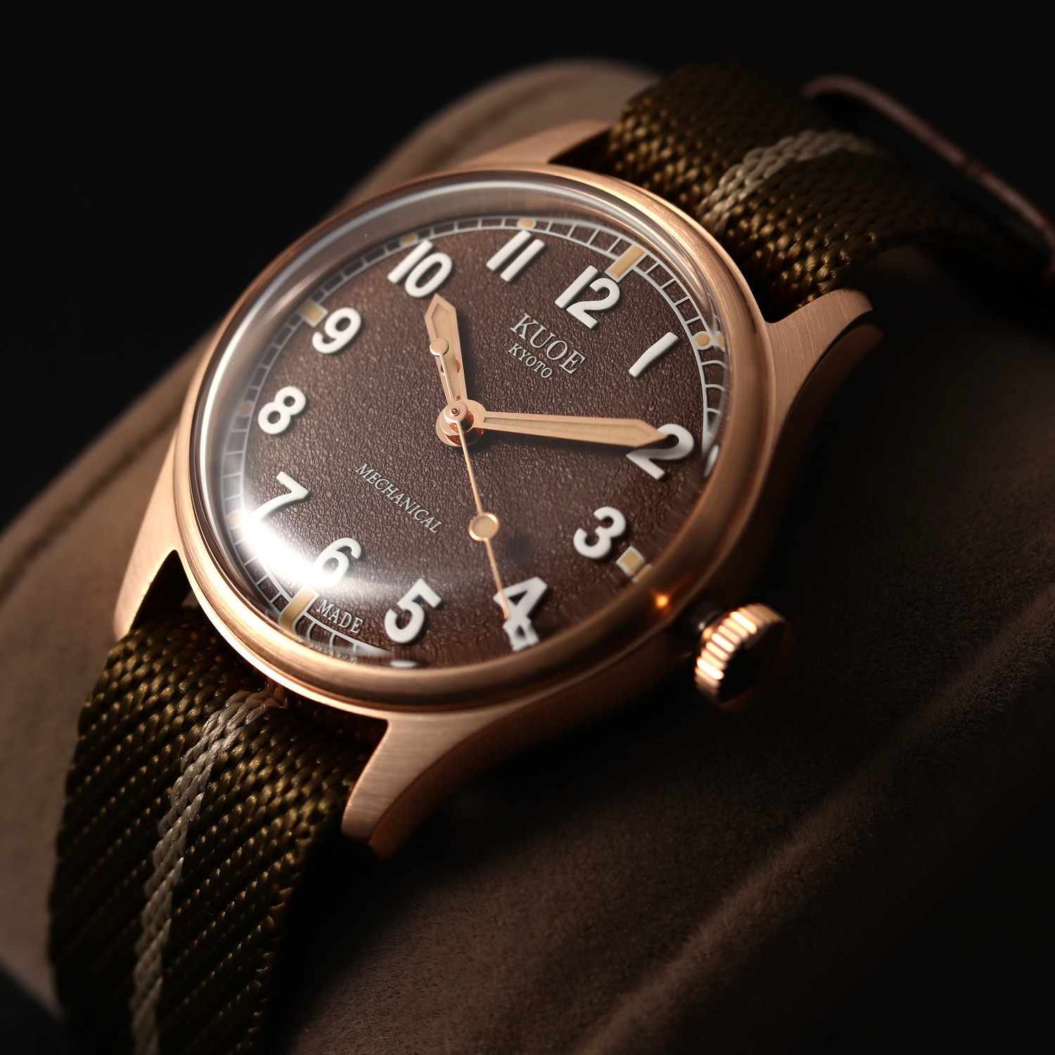 OLD SMITH 90-002 35mm Version Bronze Case Brown Dial No-Date thumbnail 4