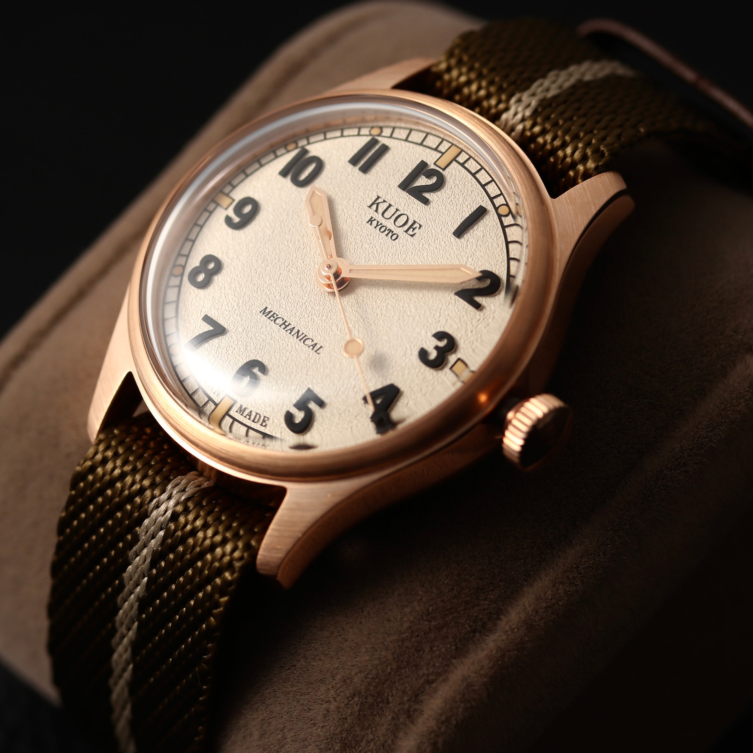 OLD SMITH 90-002 35mm Version Bronze Case Ivory Dial No-Date thumbnail 4