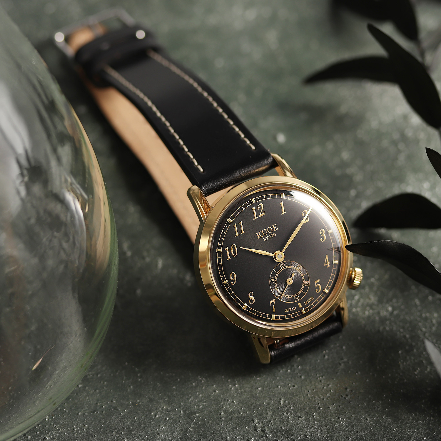 OLD SMITH 90-007 Automatic Black Sunray Dial thumbnail 4