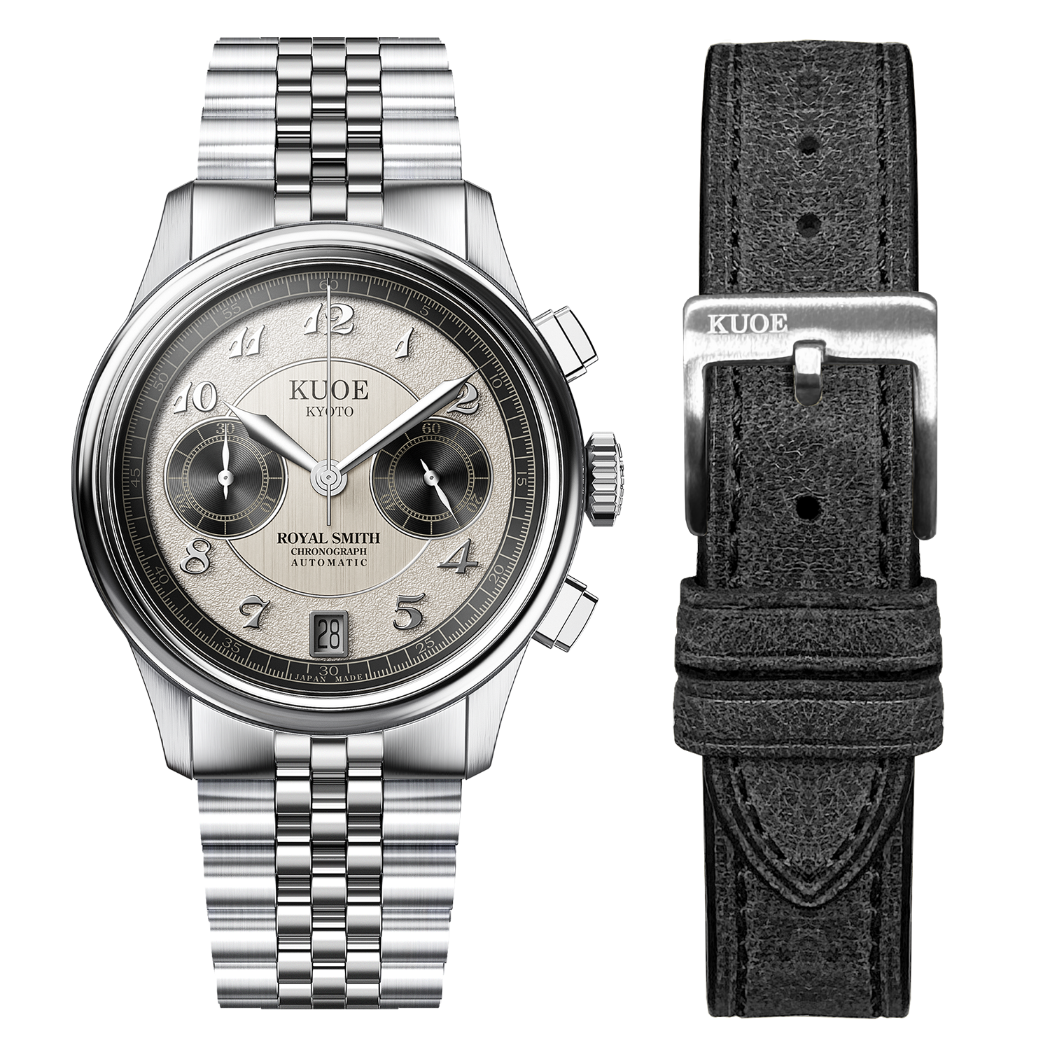 ROYAL SMITH 90-012 Automatic Chronograph, Panda Dial thumbnail 2