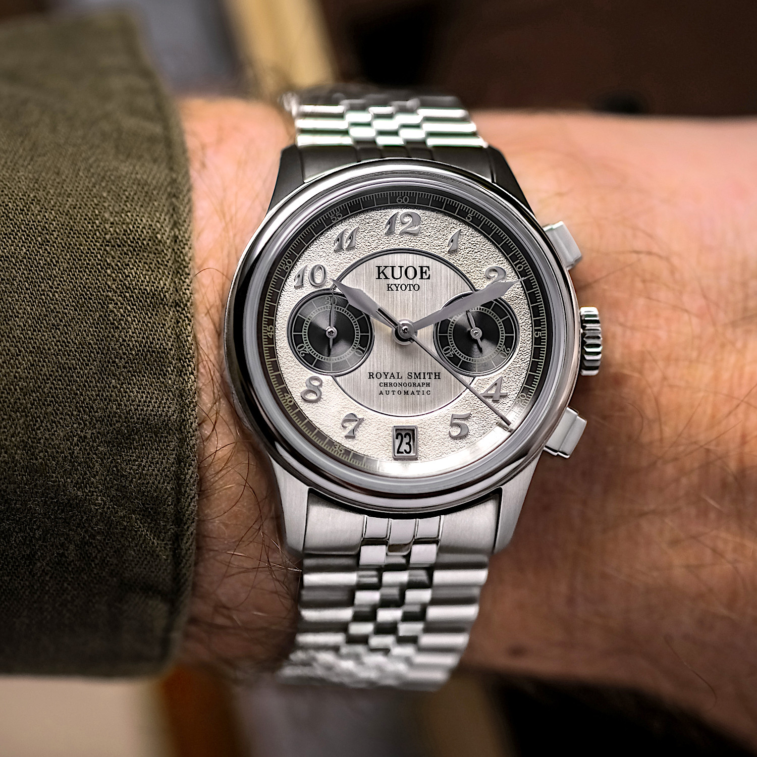 ROYAL SMITH 90-012 Automatic Chronograph, Panda Dial thumbnail 4