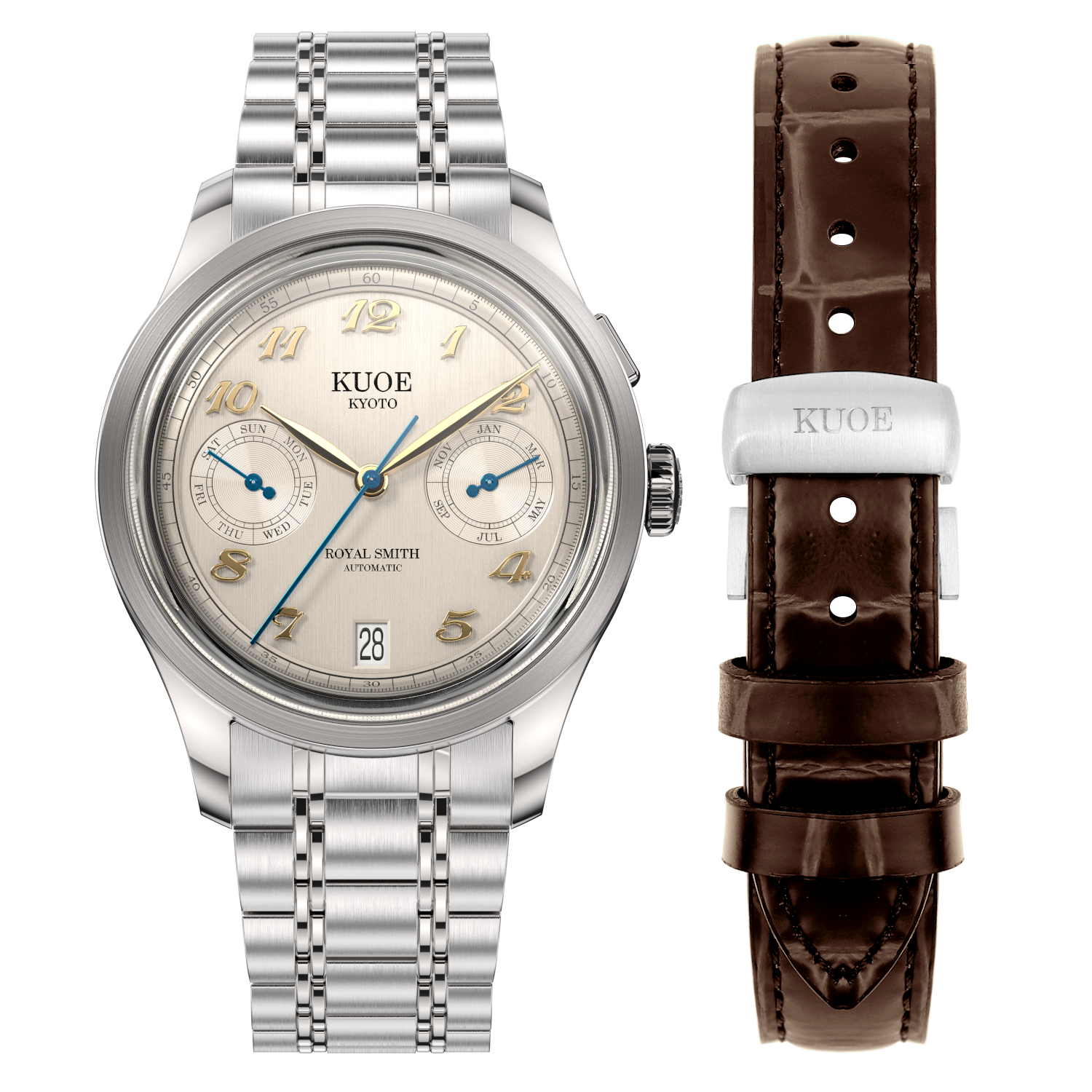 ROYAL SMITH 90-010 Automatic Ivory x Vertical Brushed Dial thumbnail 2