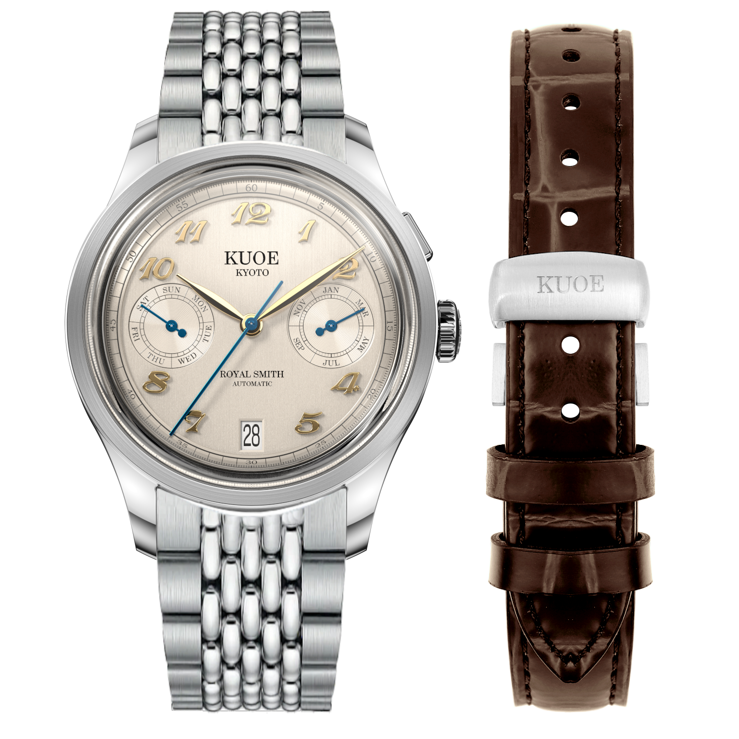 ROYAL SMITH 90-010 Automatic Ivory x Vertical Brushed Dial thumbnail 3