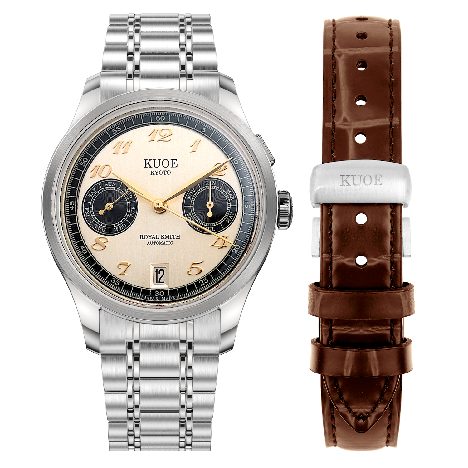 ROYAL SMITH 90-010 Automatic Panda x Vertical Brushed Dial thumbnail 2