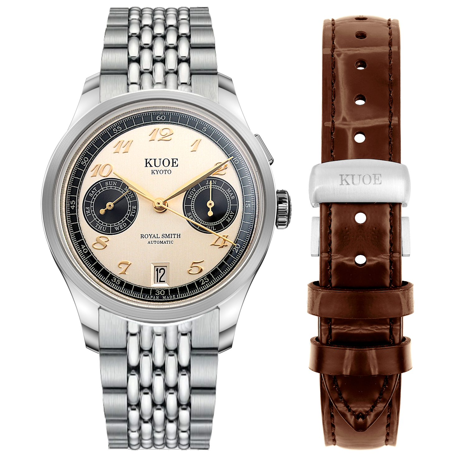 ROYAL SMITH 90-010 Automatic Panda x Vertical Brushed Dial thumbnail 3