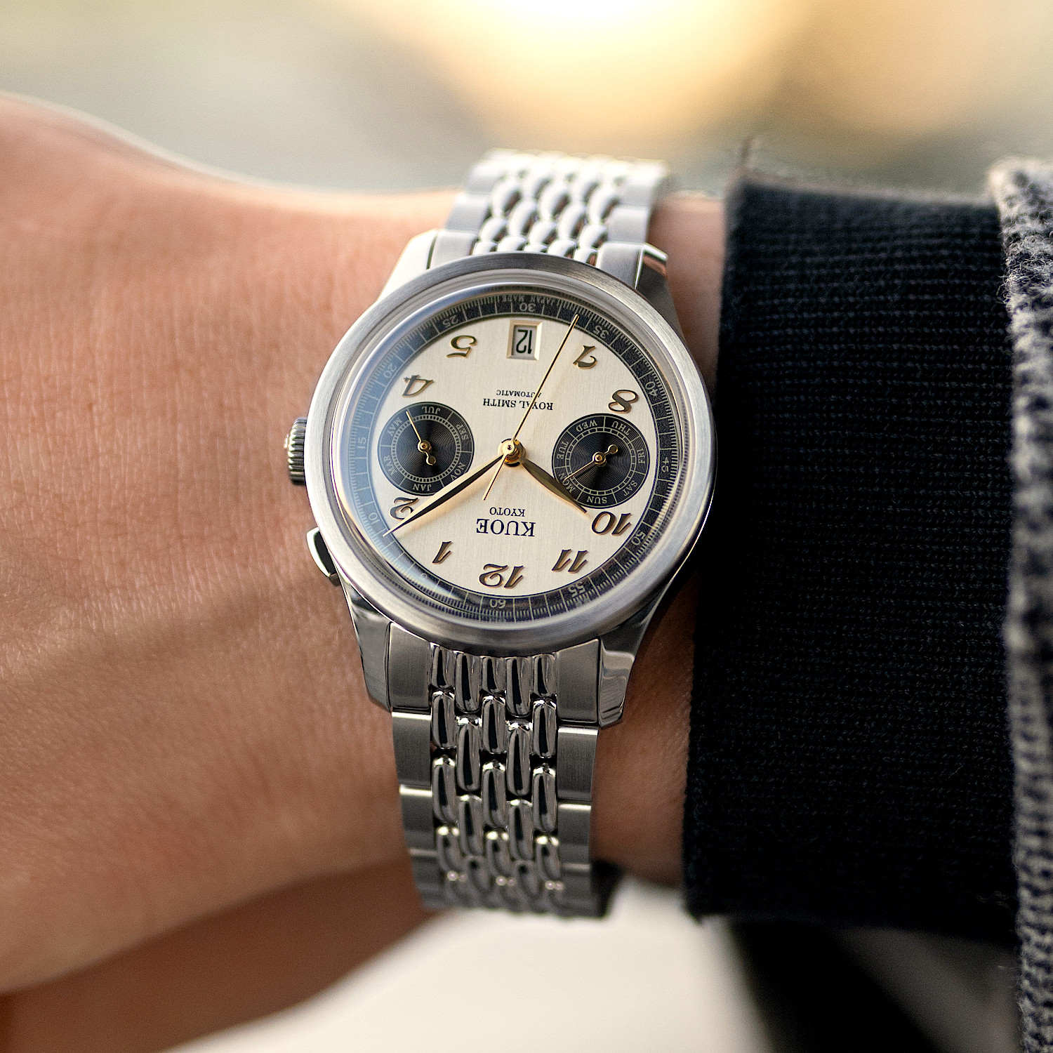 ROYAL SMITH 90-010 Automatic Panda x Vertical Brushed Dial thumbnail 4