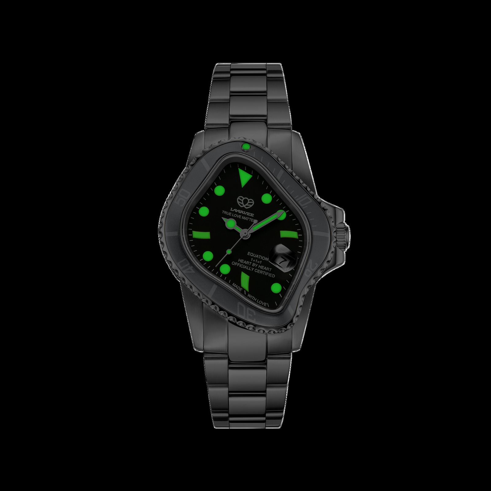 LAARVEE WATCH PEA001-SVBLKWSVR thumbnail 6