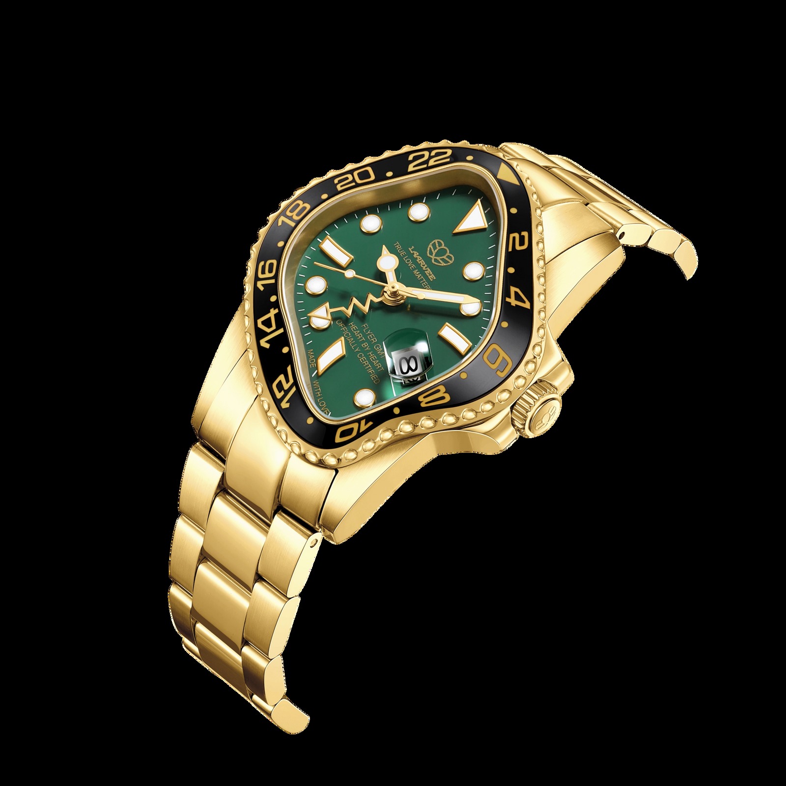 LAARVEE WATCH PEA001GMT-GBLKGRN thumbnail 2