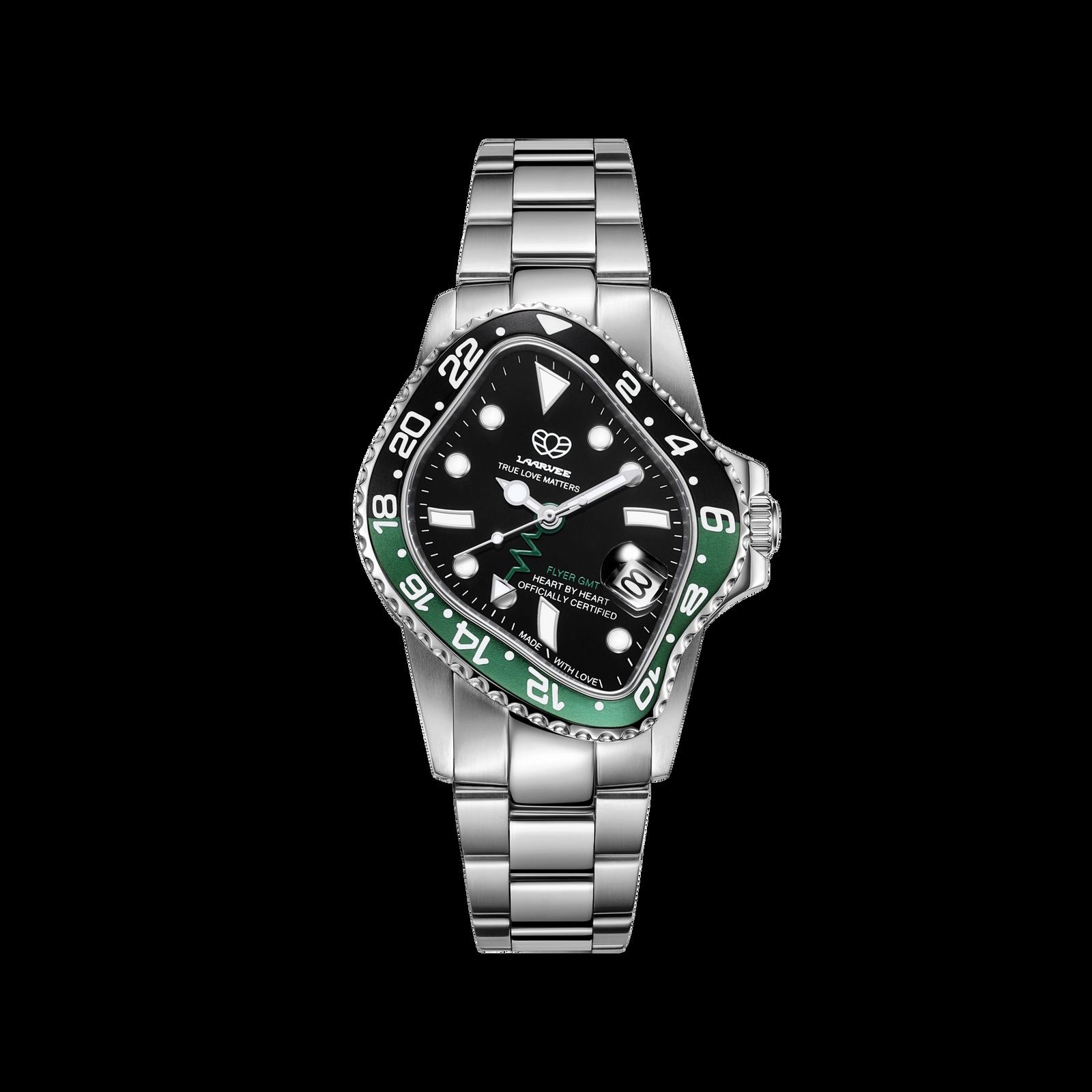 LAARVEE WATCH PEA001GMT-GBLKGRN thumbnail 5