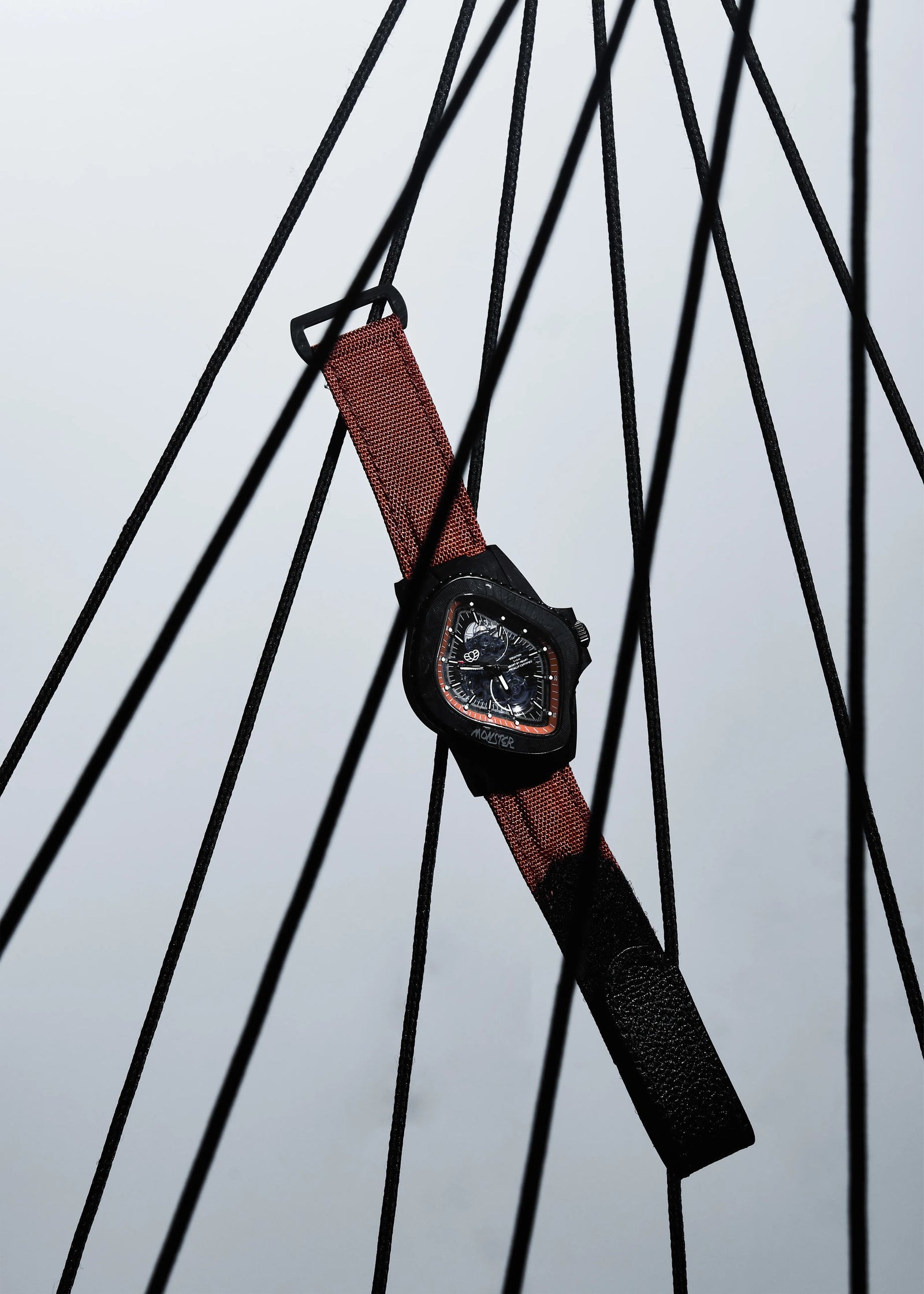 LAARVEE WATCH PEA005-CFRPBLK/BRN selected view