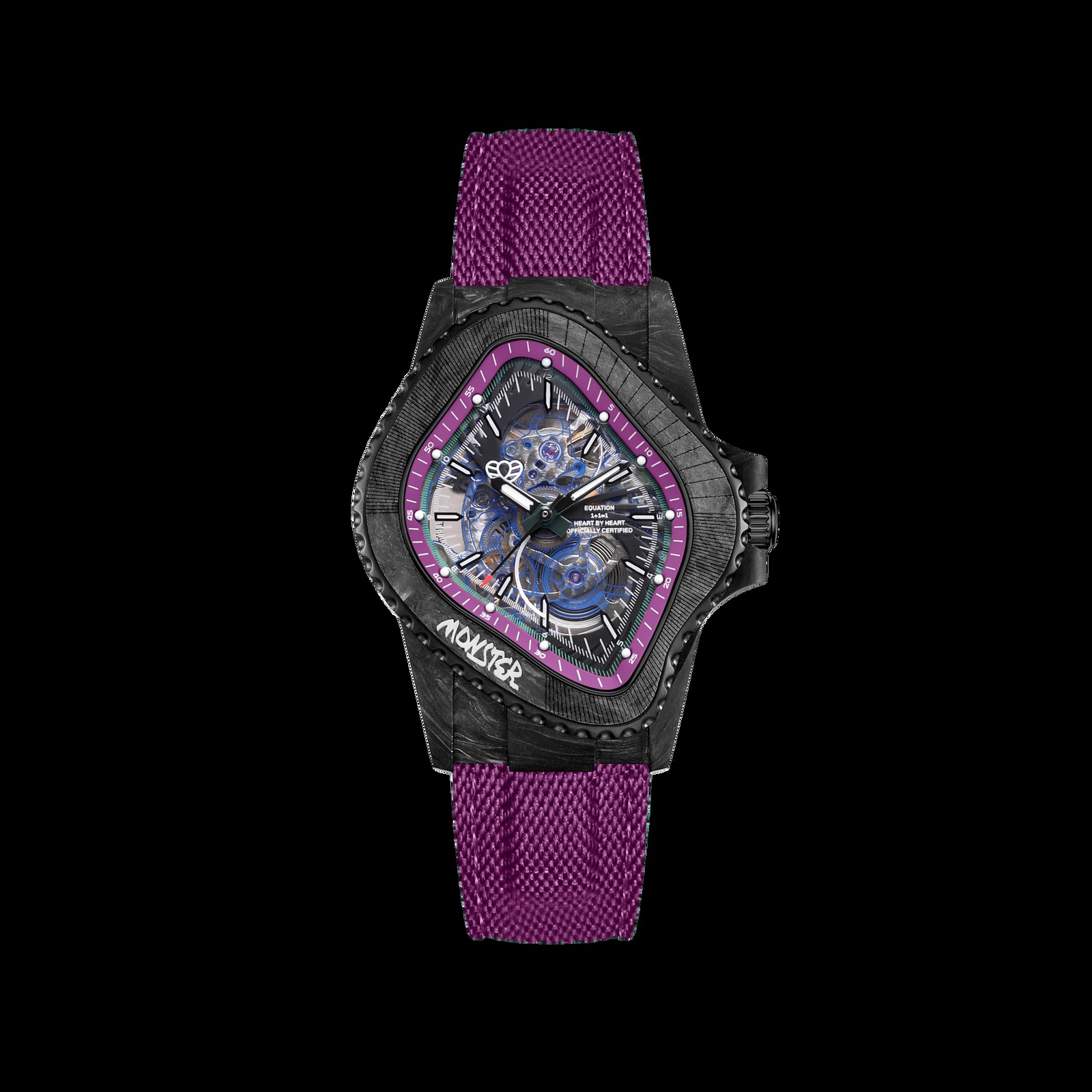 LAARVEE WATCH PEA005-CFRPBLK/PUR selected view