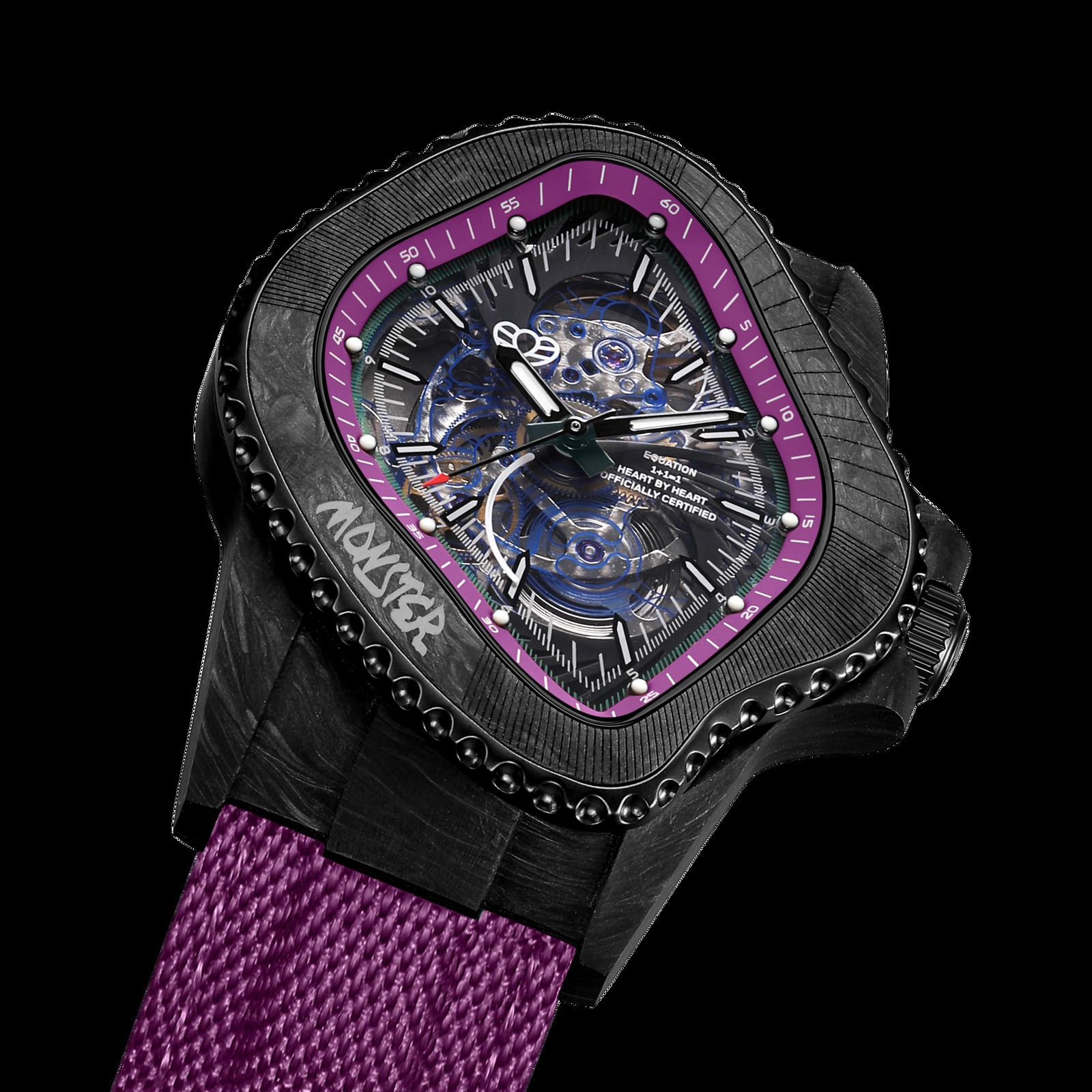LAARVEE WATCH PEA005-CFRPBLK/PUR thumbnail 3