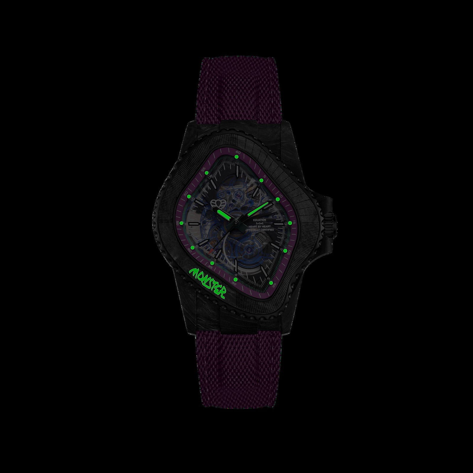 LAARVEE WATCH PEA005-CFRPBLK/PUR thumbnail 6