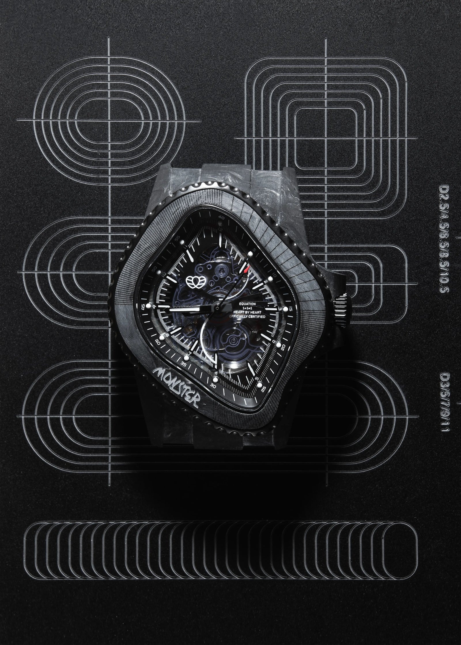 LAARVEE WATCH PEA005-CFRPBLK selected view