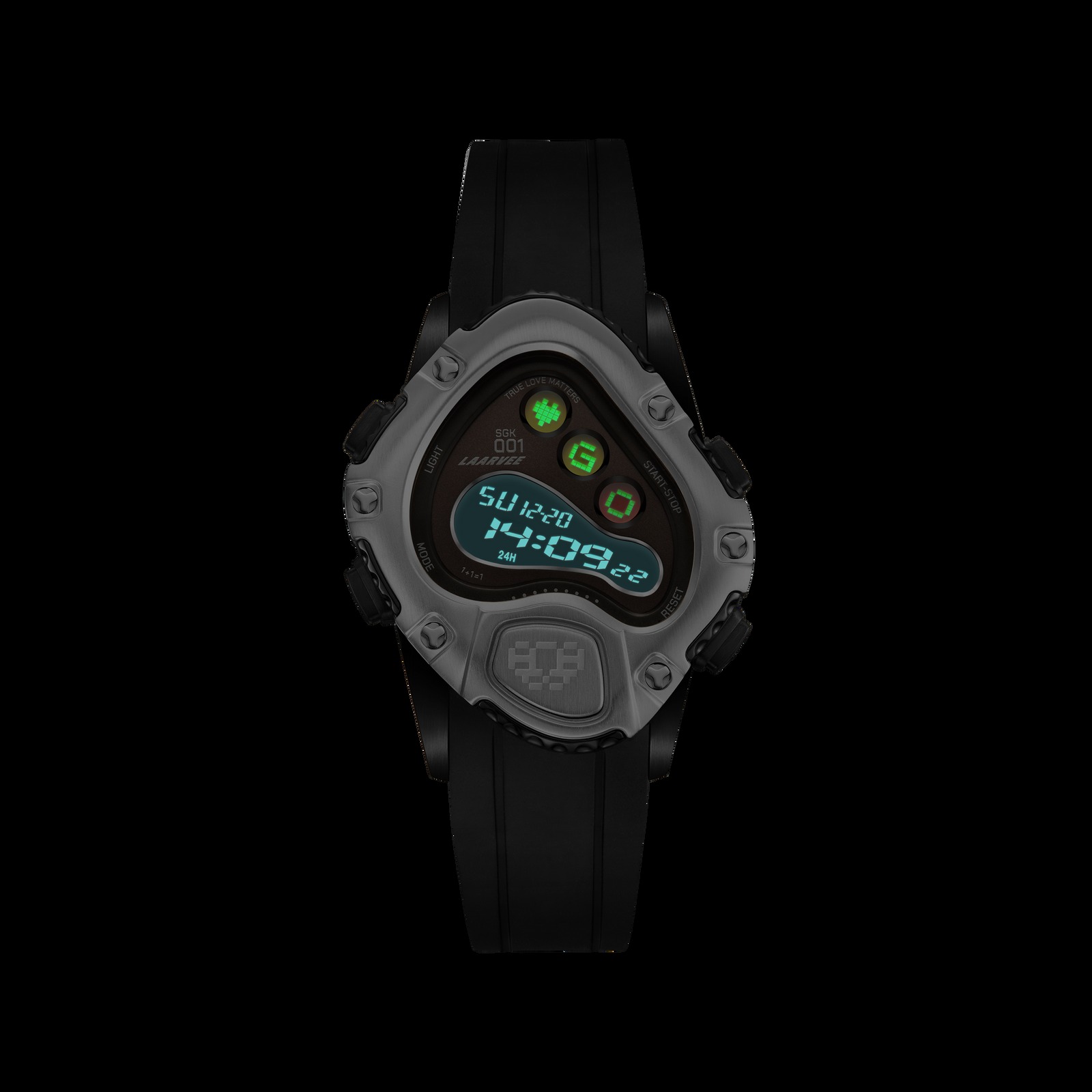 LAARVEE WATCH SINNGOUKI SGK001R-BLKSVRBLK selected view
