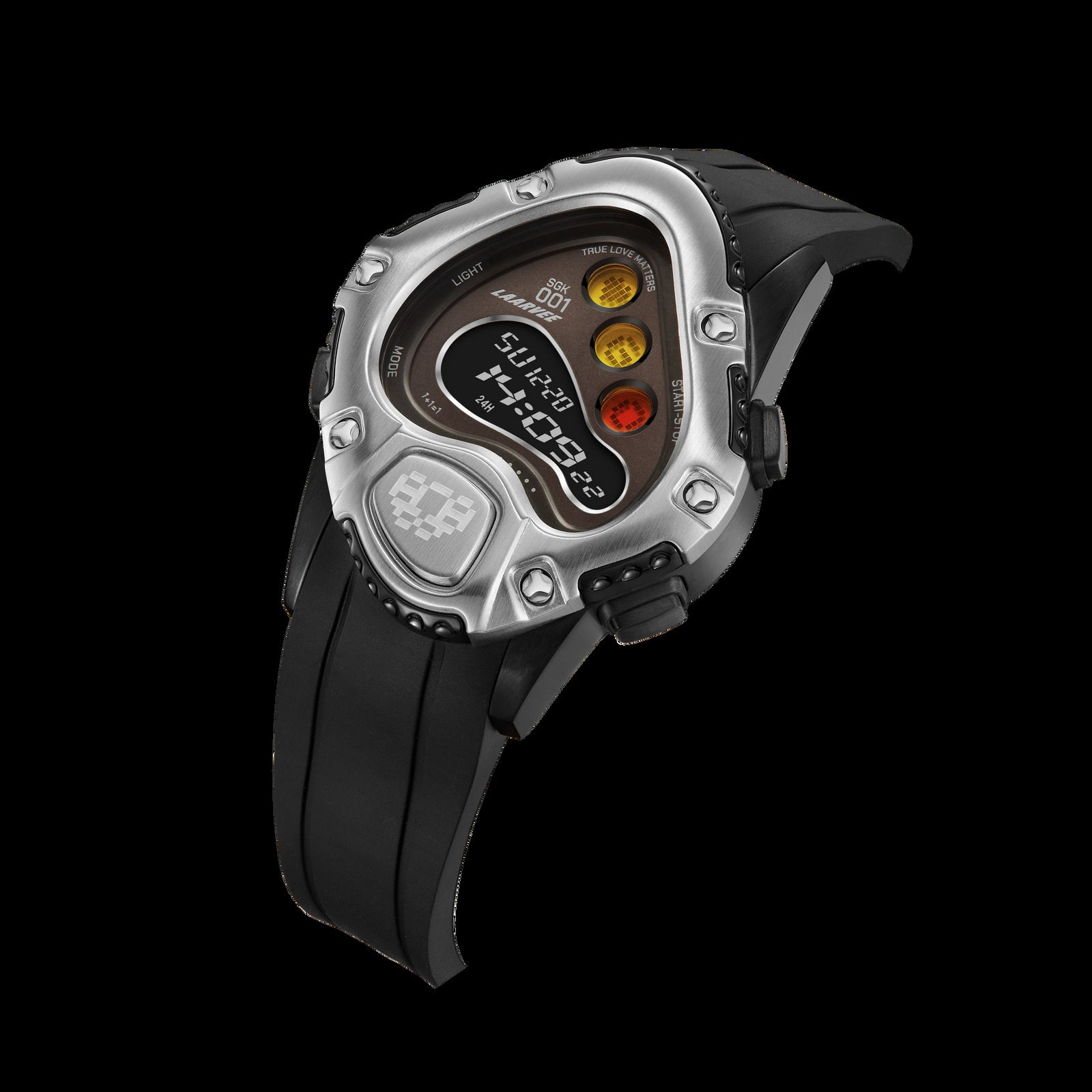 LAARVEE WATCH SINNGOUKI SGK001R-BLKSVRBLK thumbnail 3