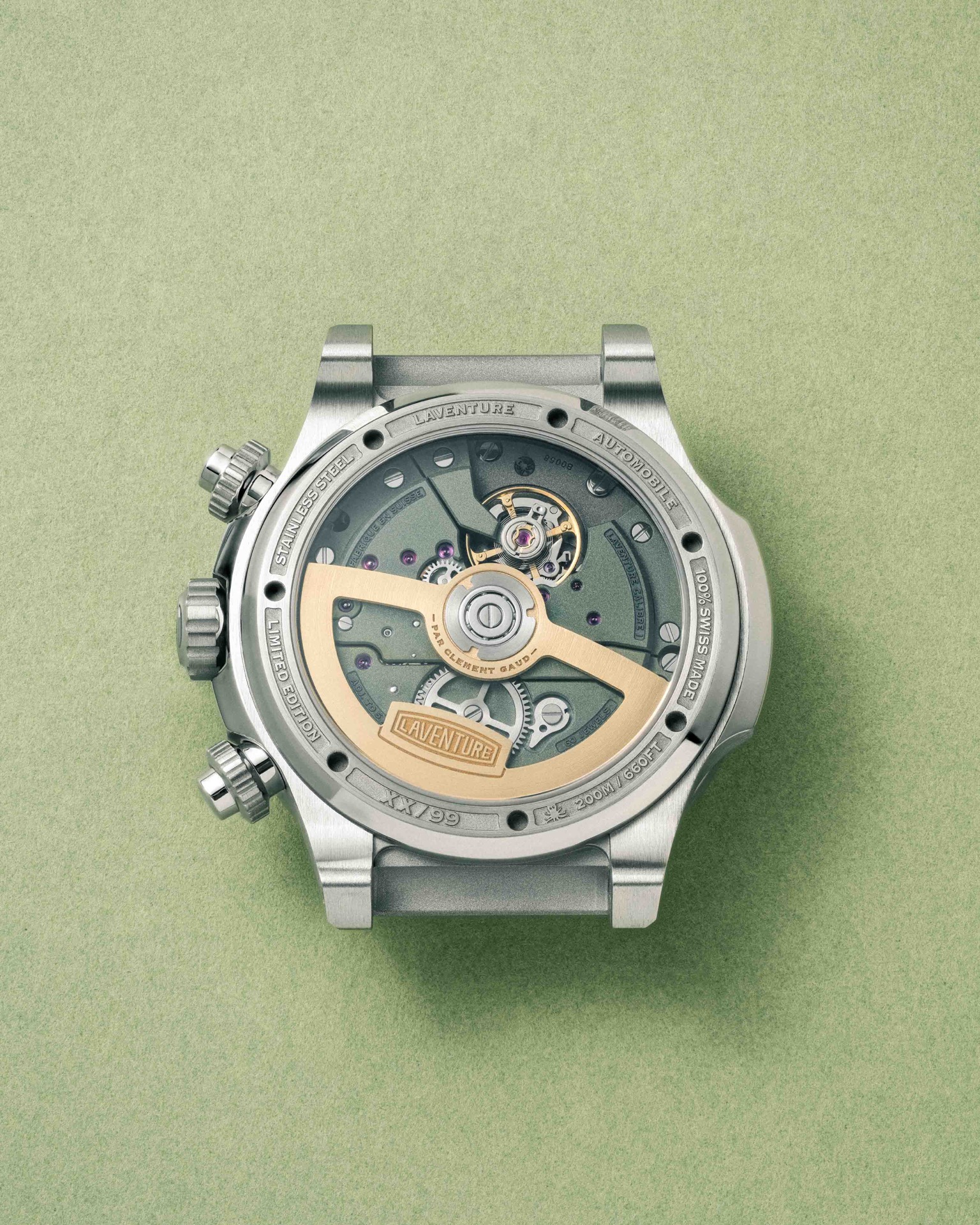 LAVENTURE AUTOMOBILE CHRONOGRAPH STEEL / CREAM thumbnail 3