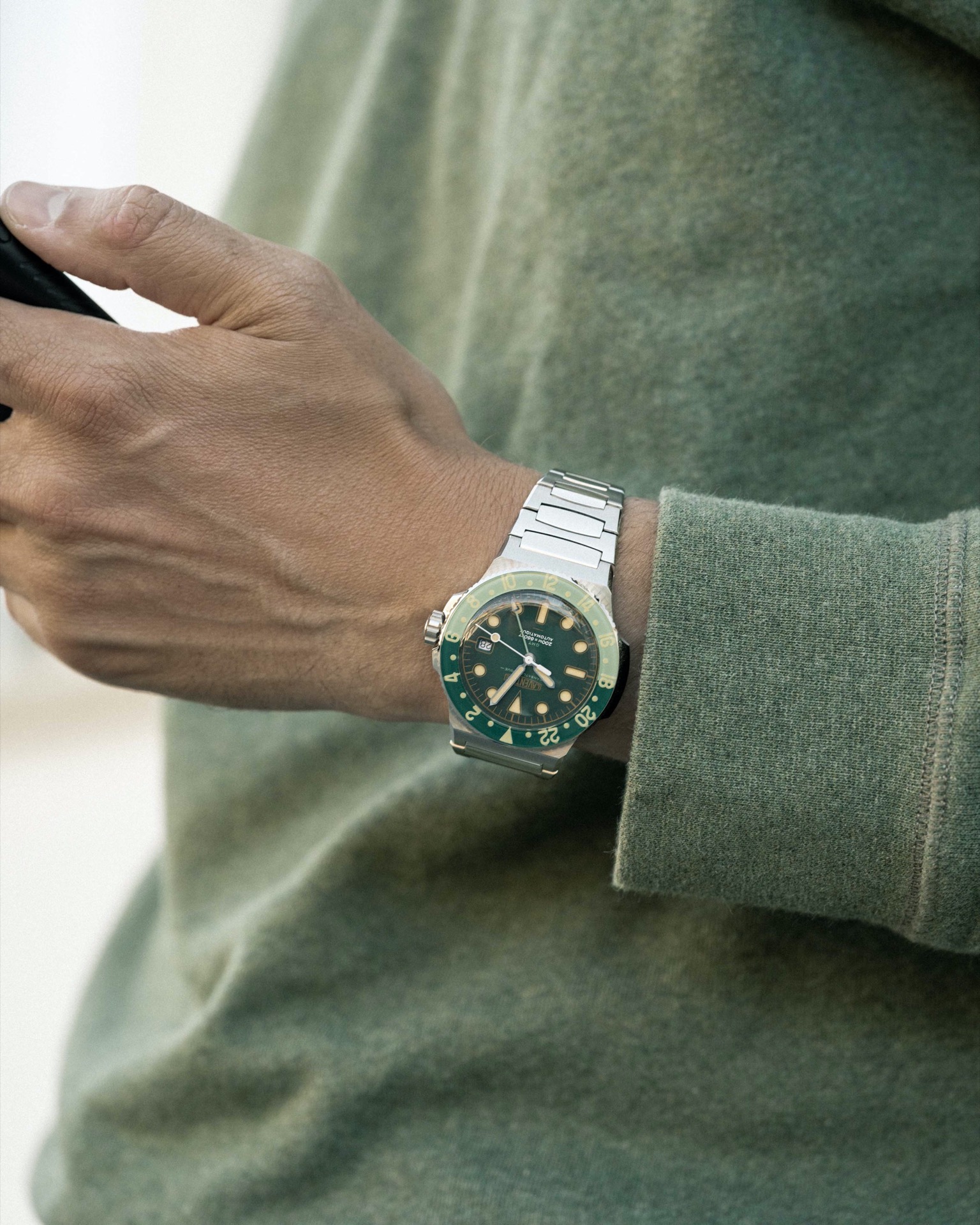 LAVENTURE Transatlantique GMT STEEL / GREEN thumbnail 2