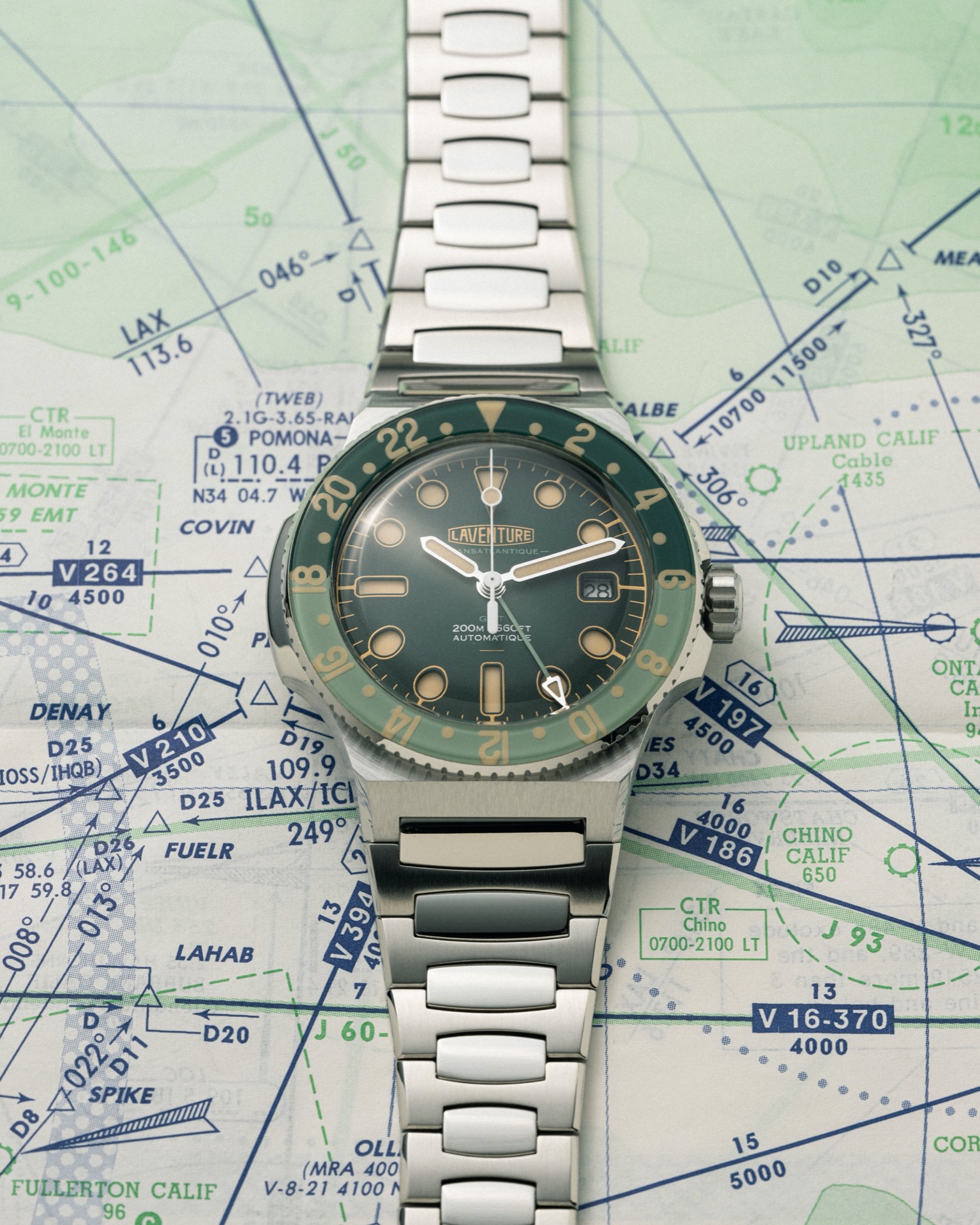 LAVENTURE Transatlantique GMT STEEL / GREEN thumbnail 3