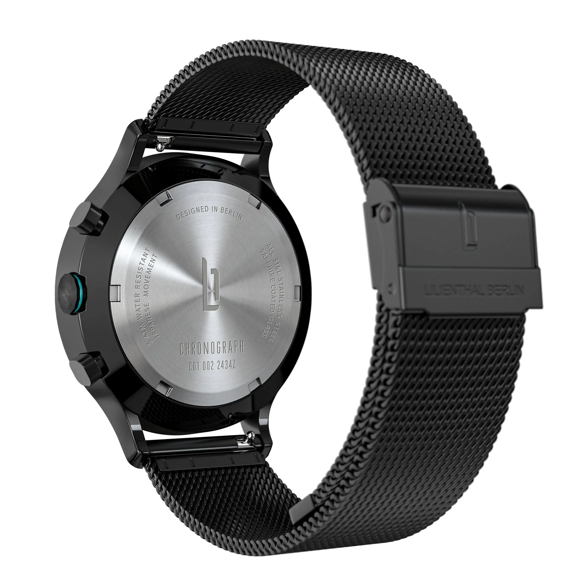 Chronograph LP – Black Cyan (CD1-002-B023CB) thumbnail 4