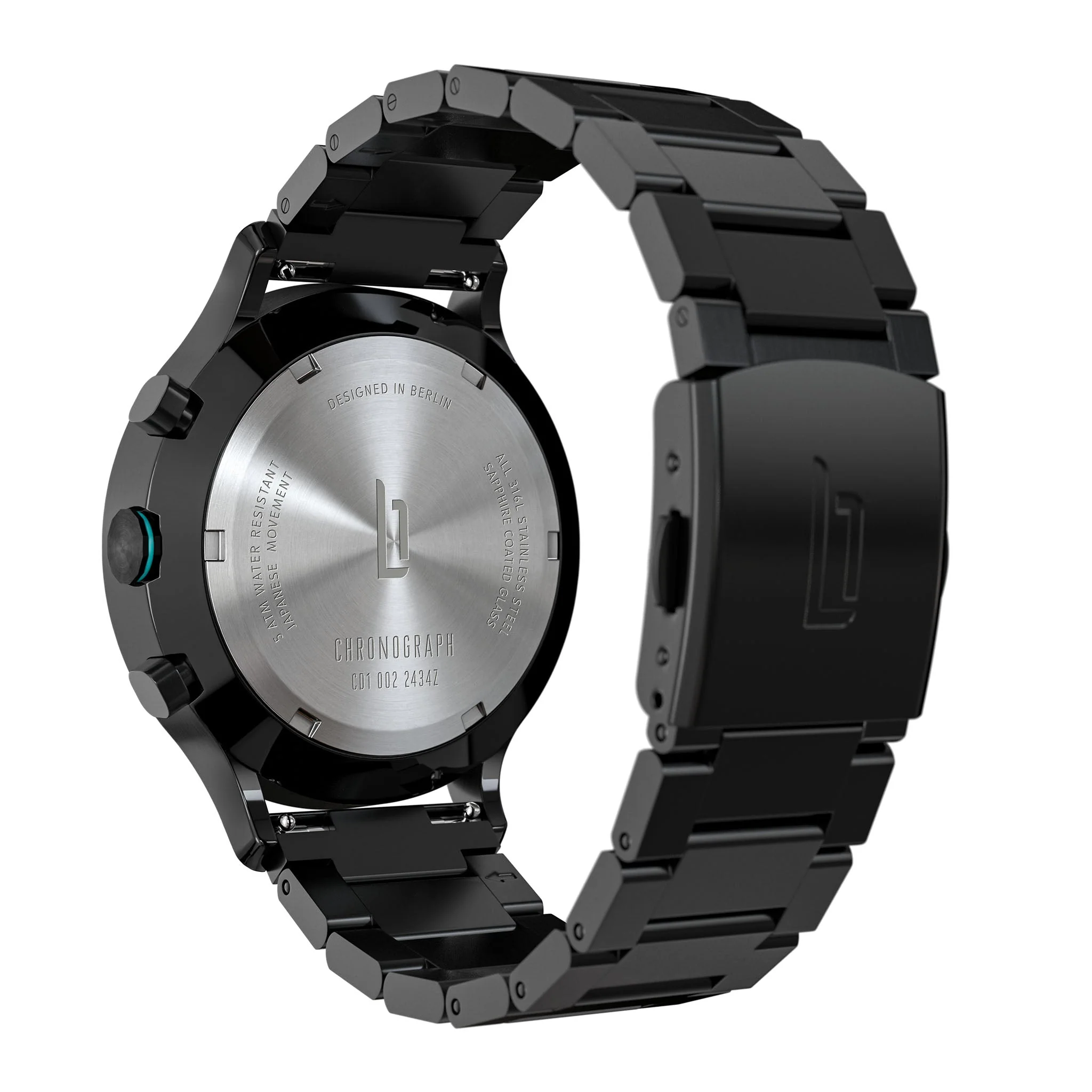 Chronograph LP – Black Cyan (CD1-002-B040CB) thumbnail 4
