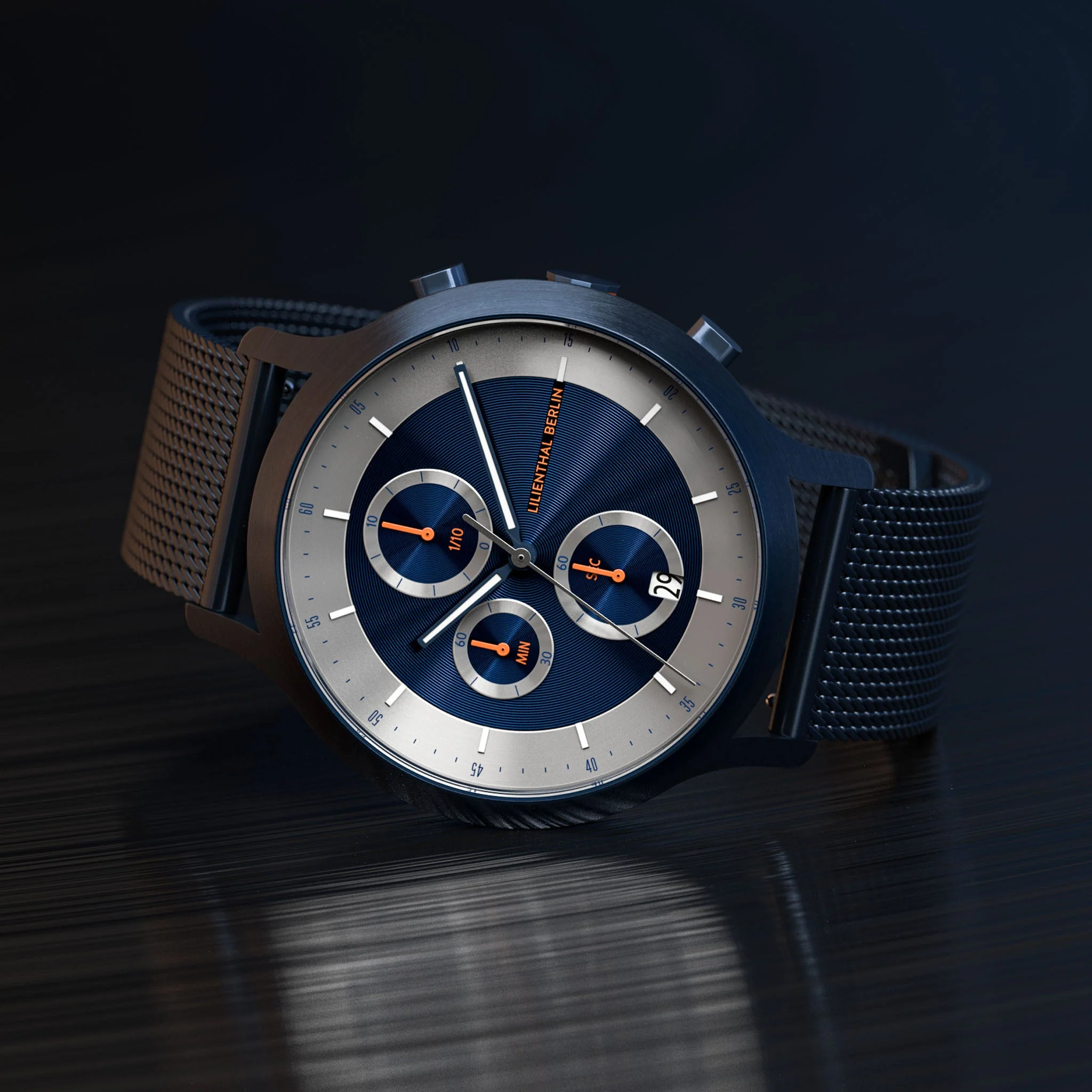 Chronograph LP – Blue Silver (CD1-003-B023EB) thumbnail 2