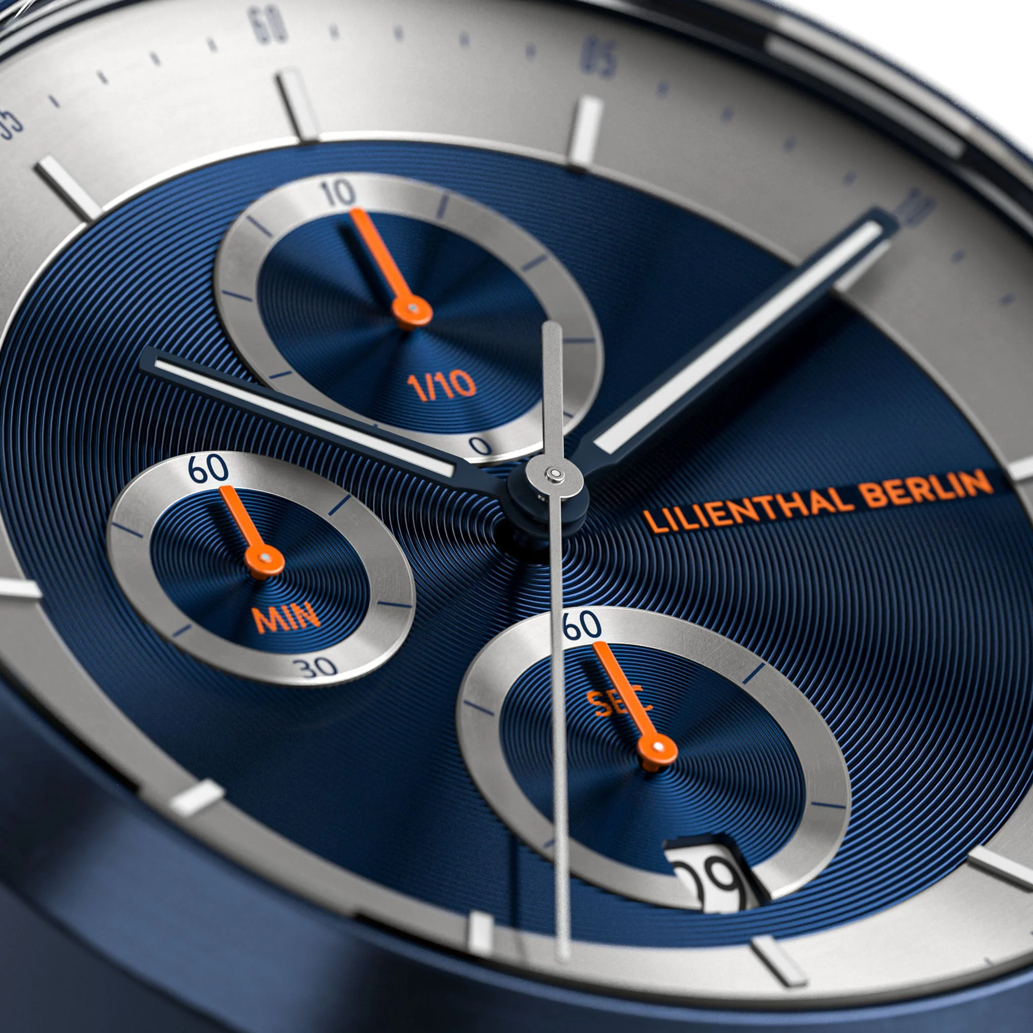 Chronograph LP – Blue Silver (CD1-003-B023EB) thumbnail 3