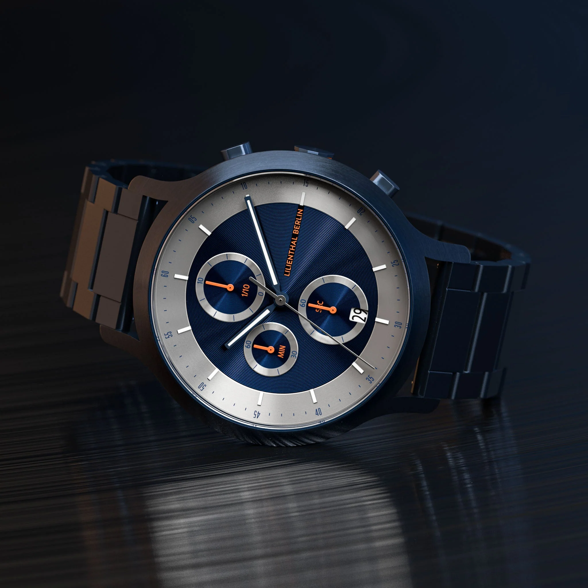 Chronograph LP – Blue Silver (CD1-003-B040EB) thumbnail 2
