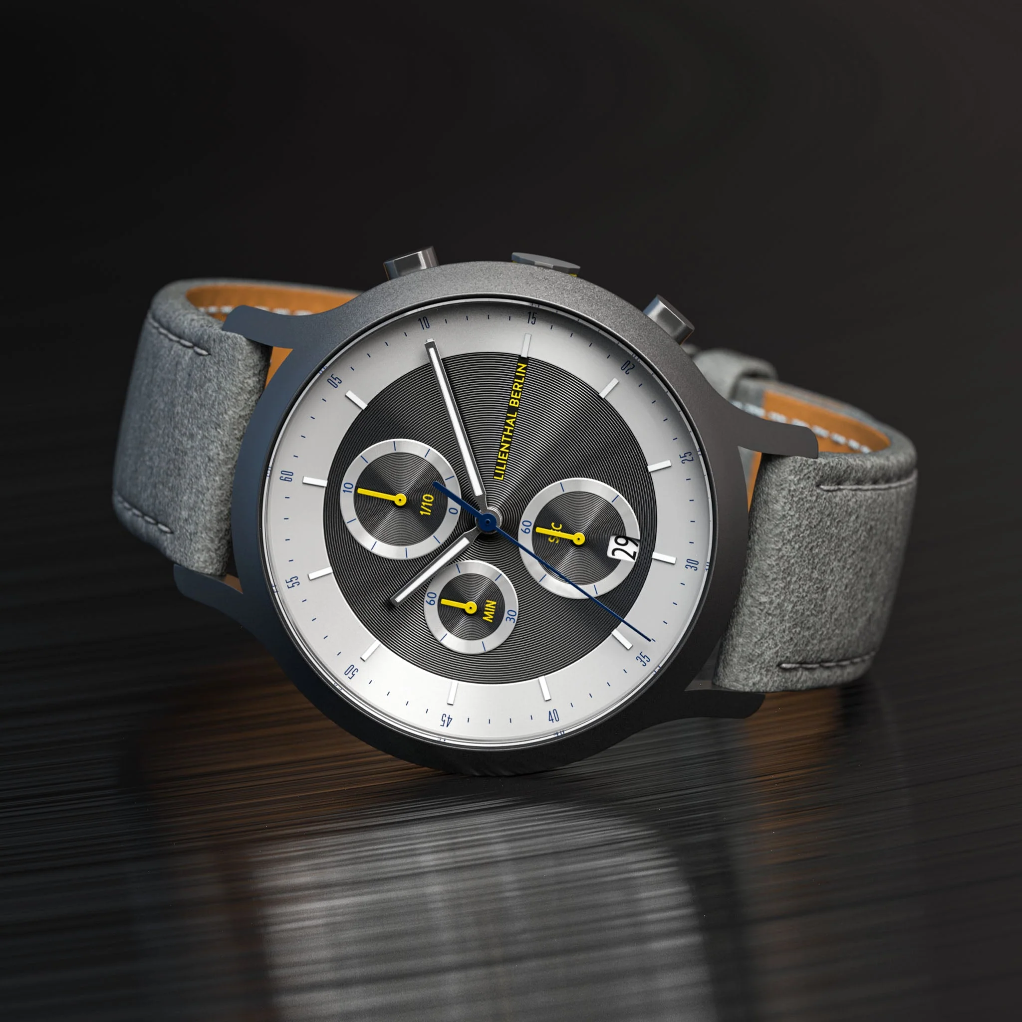 Chronograph LP – Dark Silver White (CD1-004-B009F) thumbnail 2