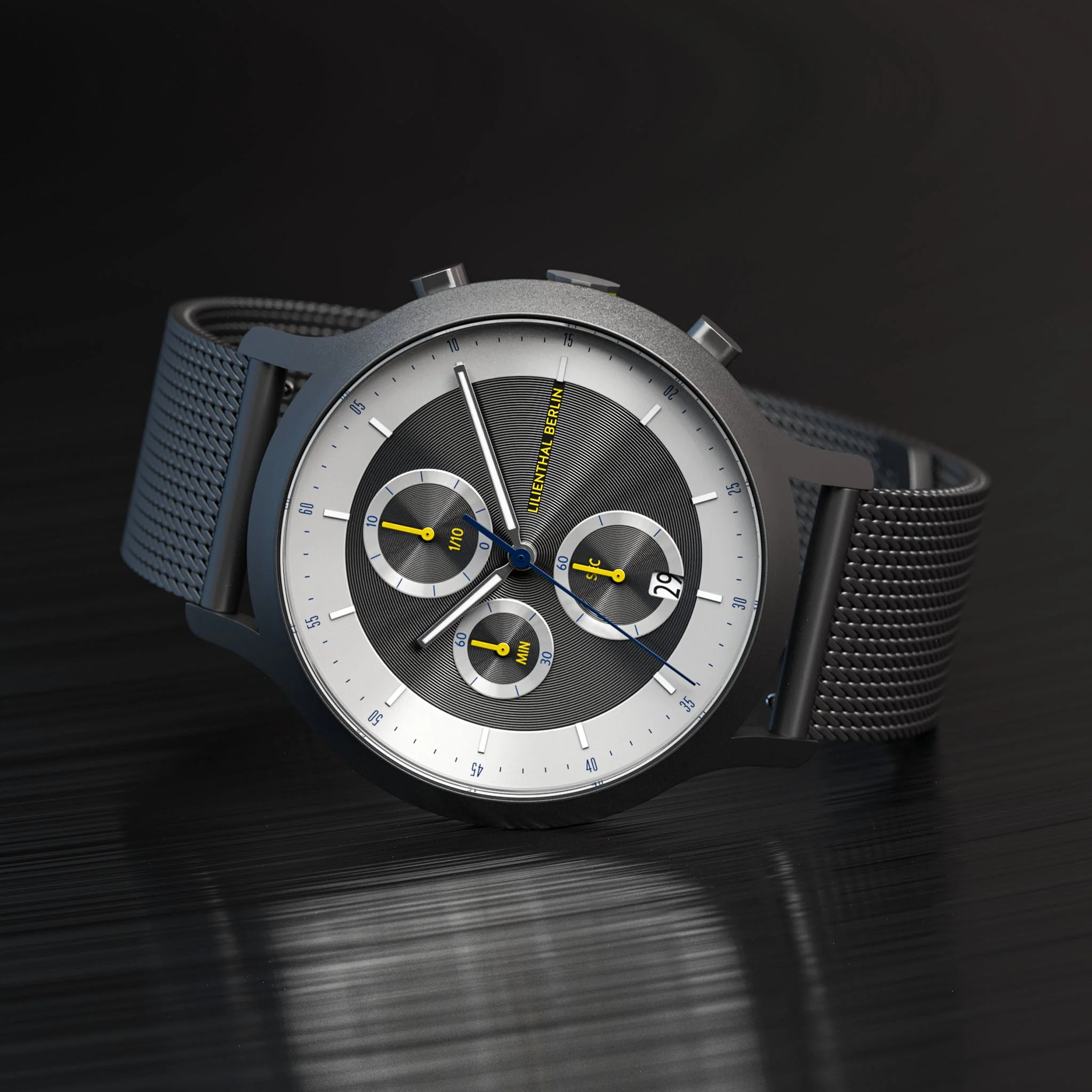 Chronograph LP – Dark Silver White (CD1-004-B023F) thumbnail 2