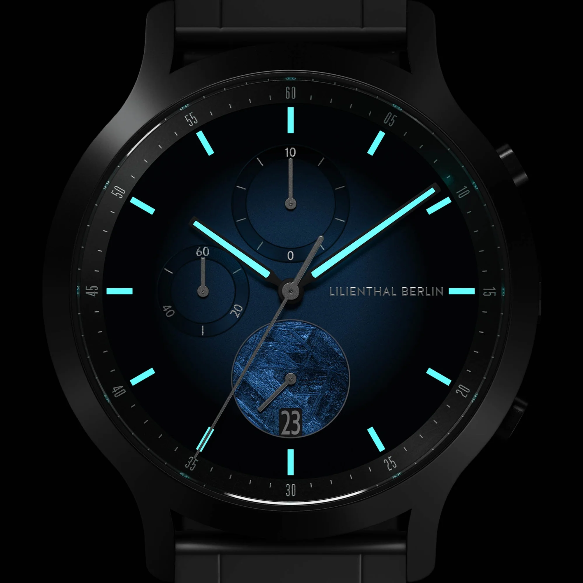 Chronograph Meteorite Blue Flare