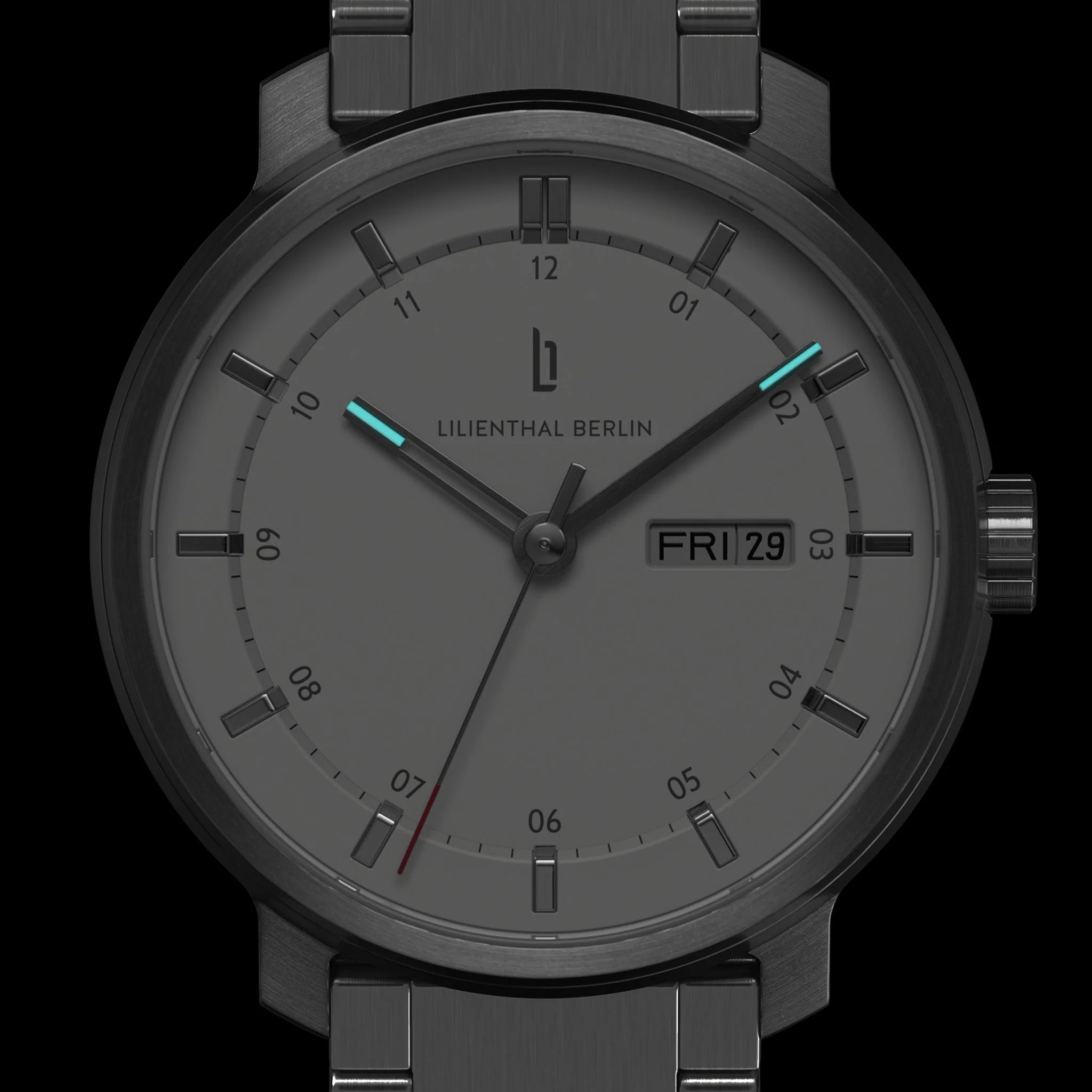 Neolux Day Date – Silver White (N2-001-B040AB) thumbnail 4