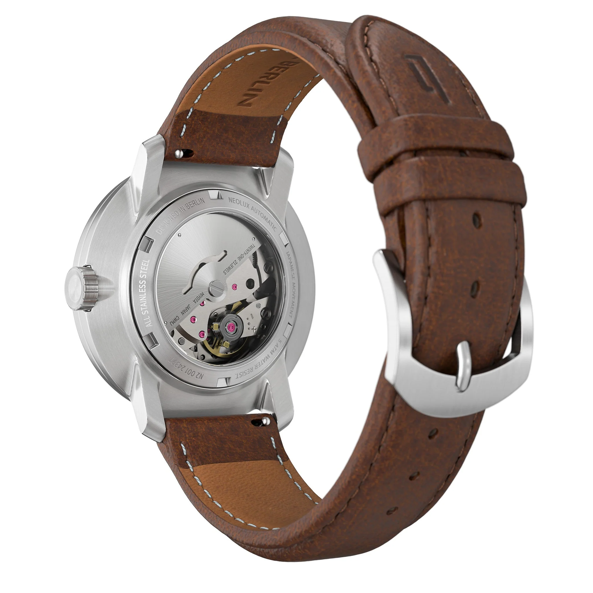 Neolux Day Date – Silver White (N2-001-CB046AB) thumbnail 4