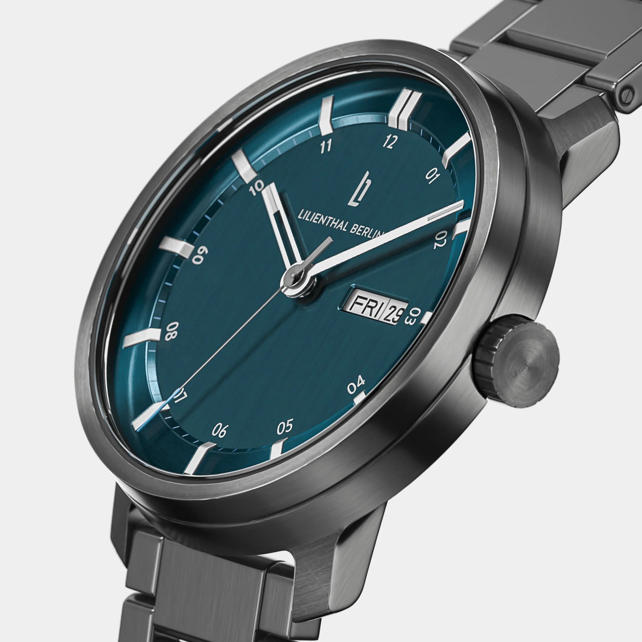Neolux Day Date – Dark Silver Blue (N2-002-B040FB) thumbnail 2