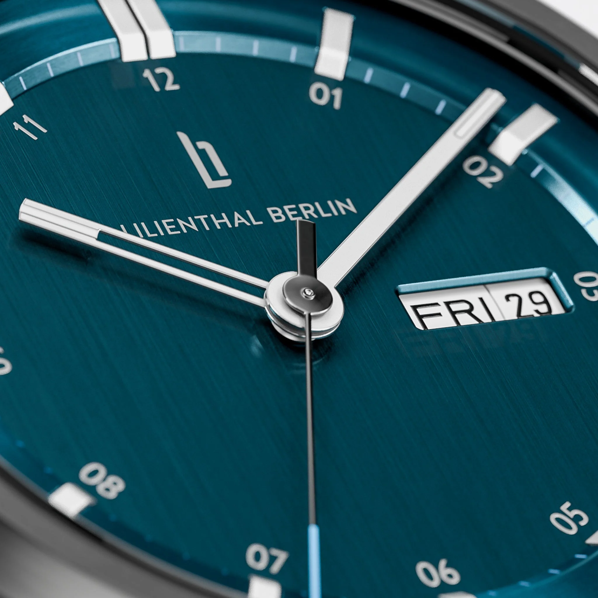 Neolux Day Date – Dark Silver Blue (N2-002-CB044FB) thumbnail 4