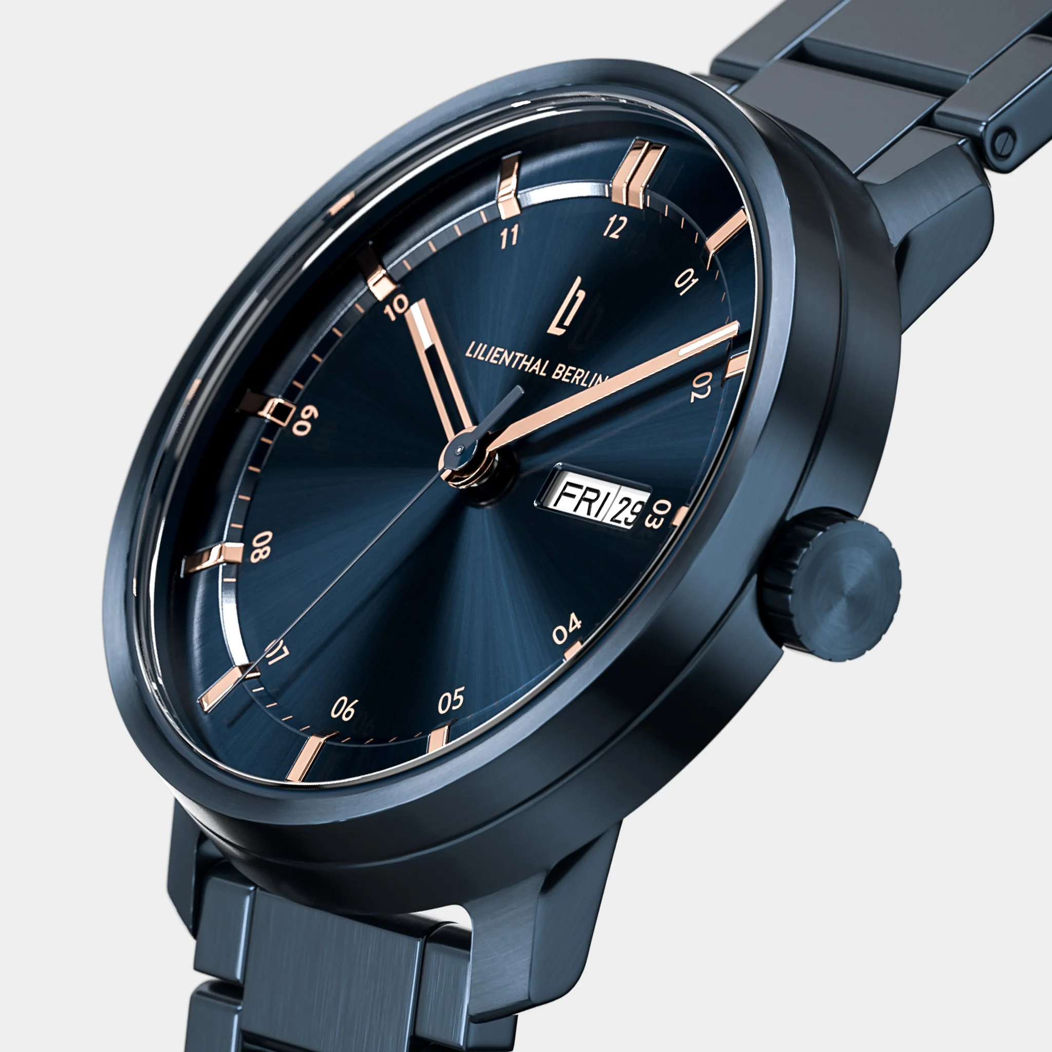 Neolux Day Date – Blue Rose Gold (N2-003-B040EB) thumbnail 2