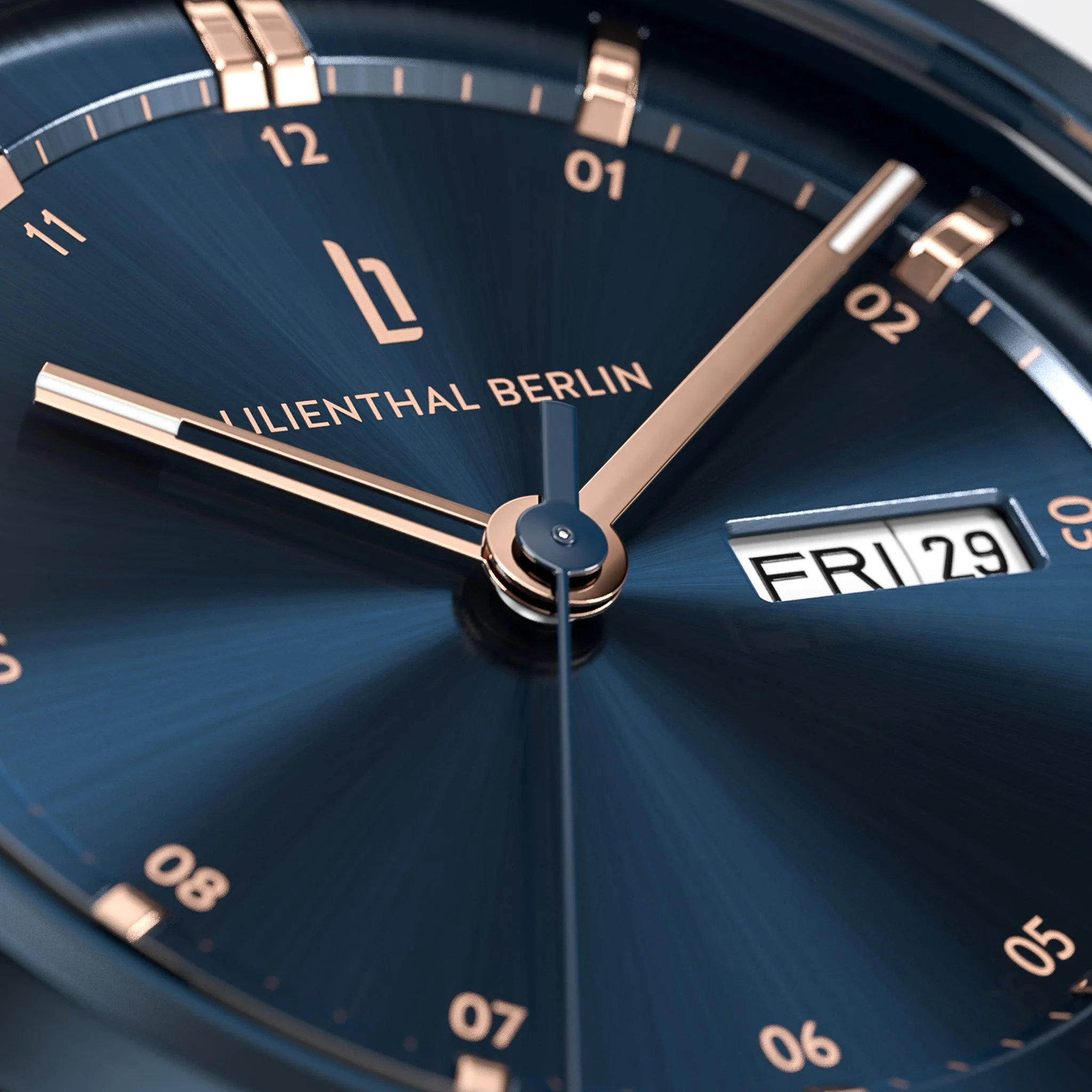 Neolux Day Date – Blue Rose Gold (N2-003-CB044EB) thumbnail 4