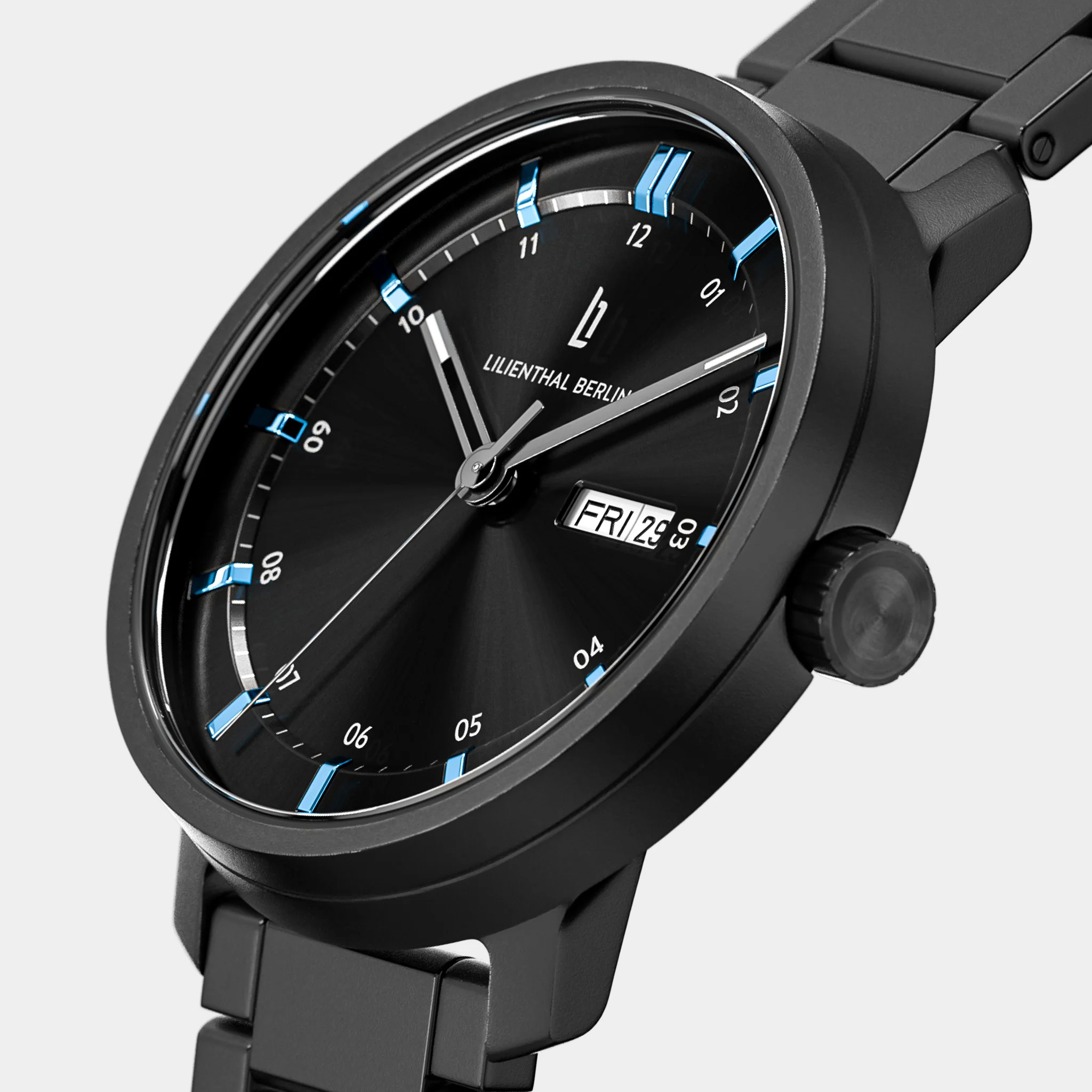 Neolux Day Date – Black Blue (N2-004-B040C) thumbnail 2