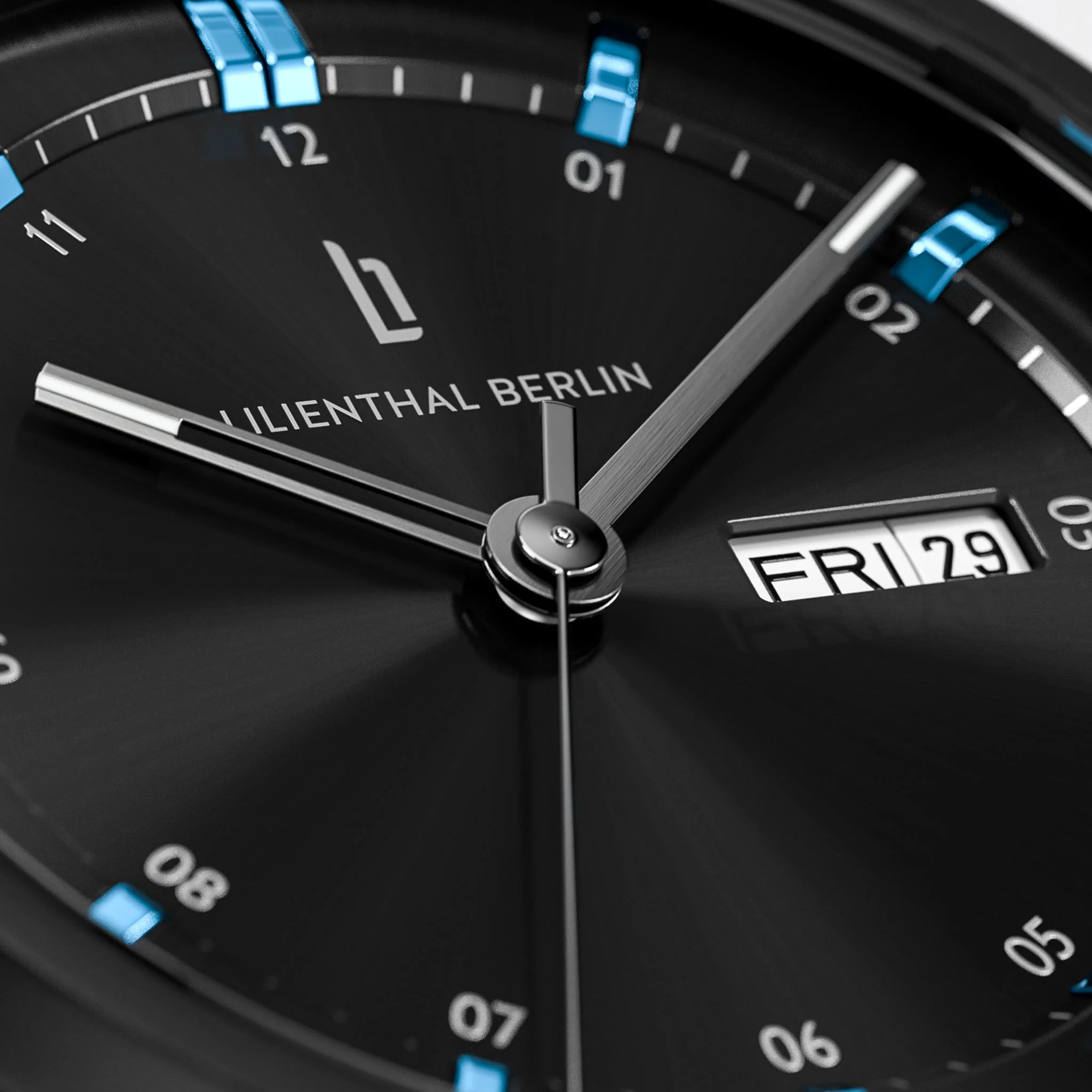 Neolux Day Date – Black Blue (N2-004-B040C) thumbnail 4