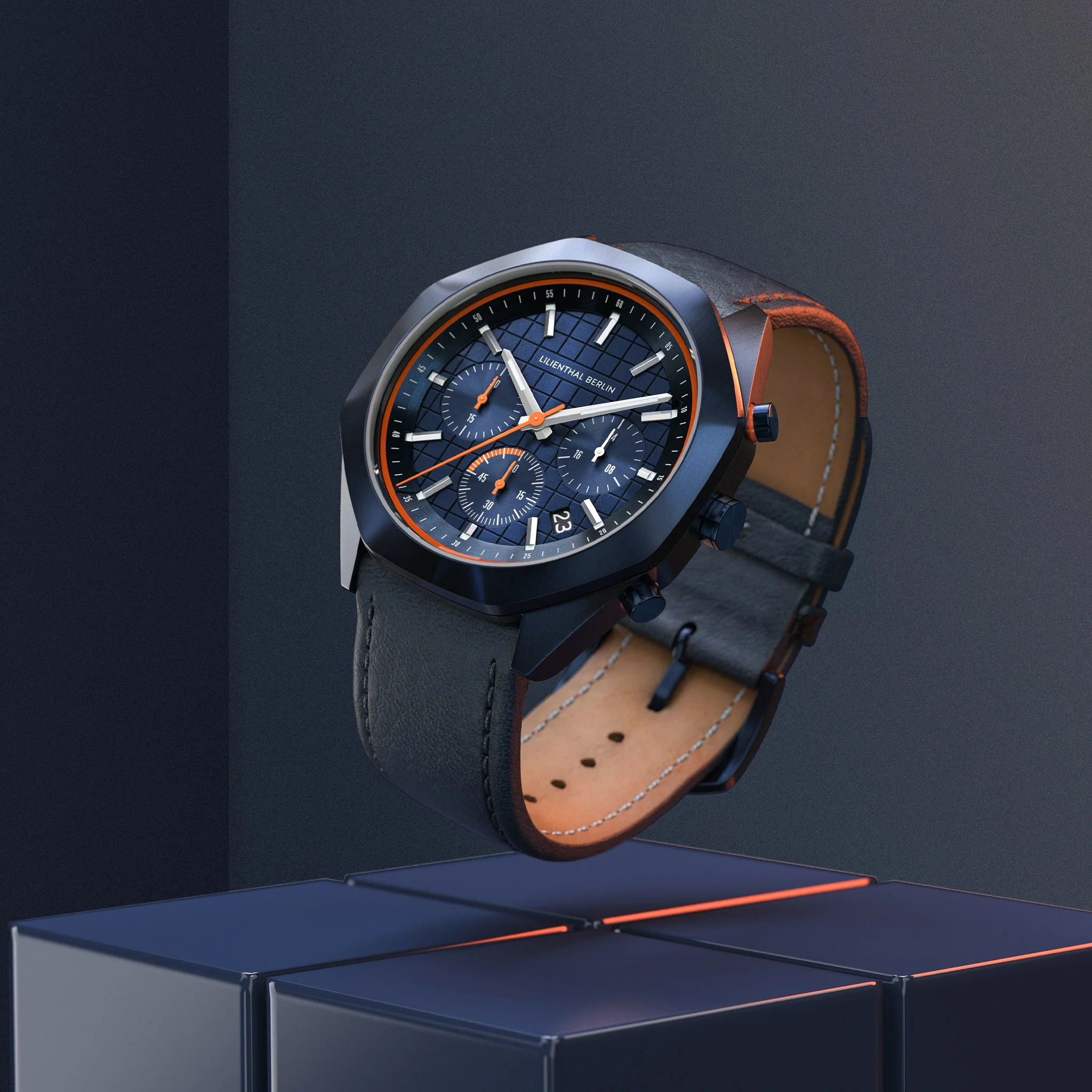 Octachrono – Blue Orange (OC1-001-B003EB) thumbnail 3