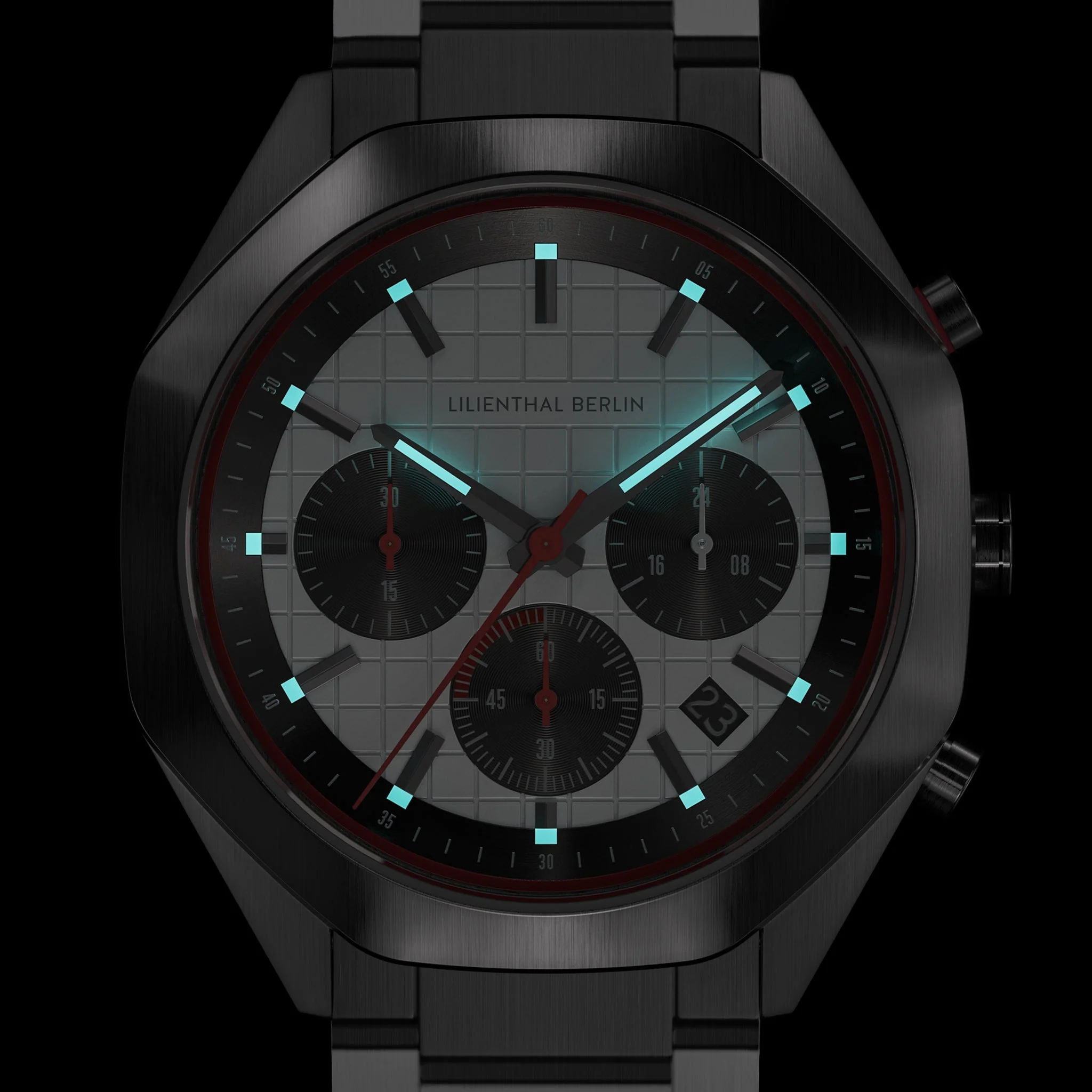 Octachrono – Silver Red (OC1-002-B040AB) thumbnail 3